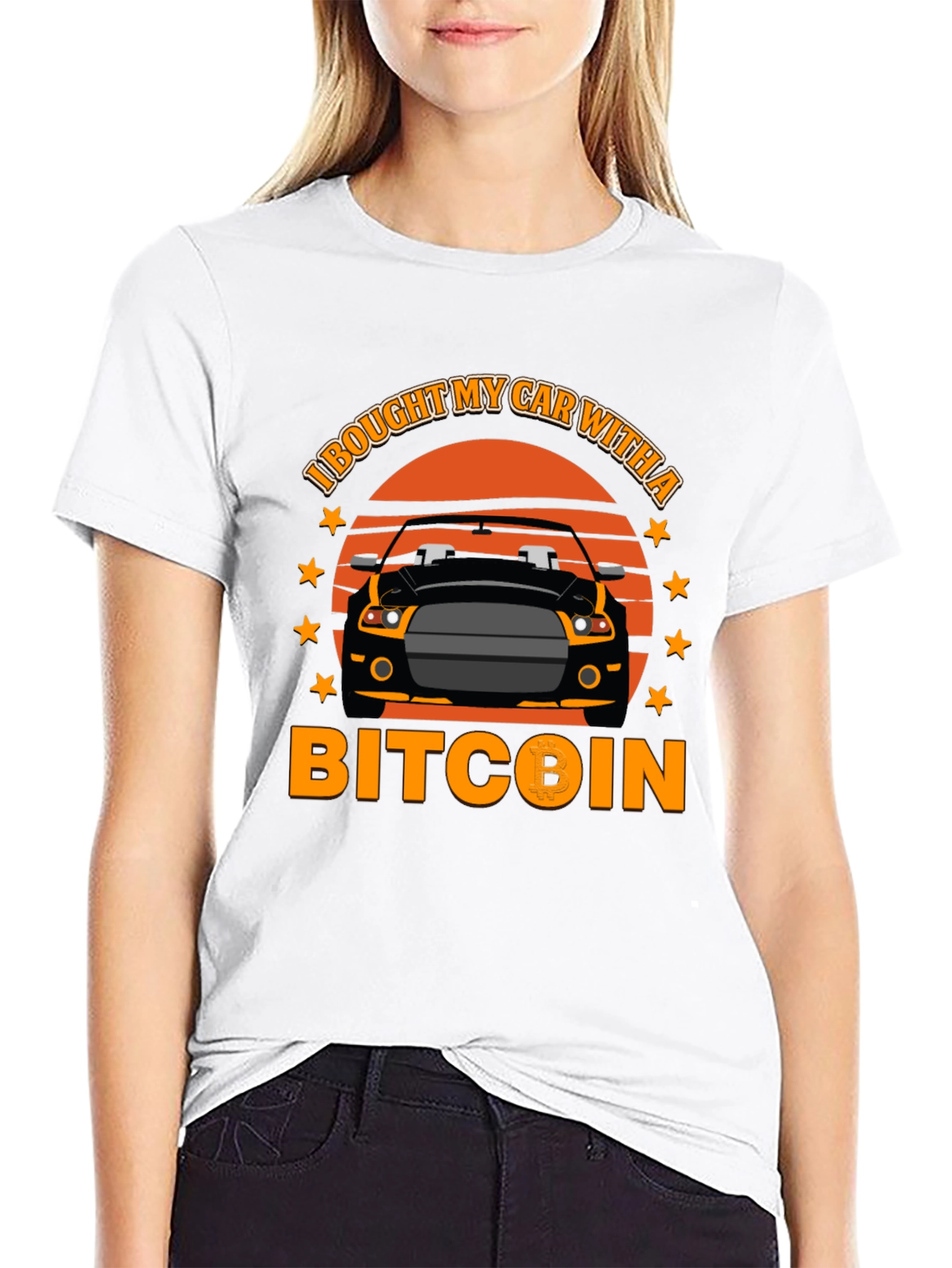 Bitcoin Car T-Shirt - Crypto Investor Tee - 9