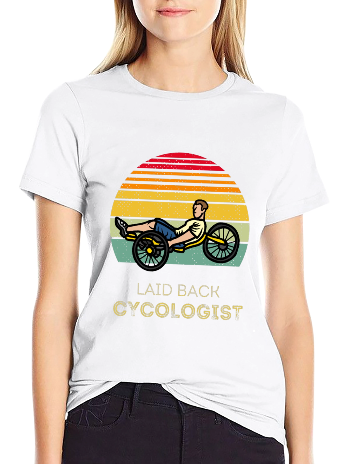 Black Laid Back Cycologist T-Shirt view 9