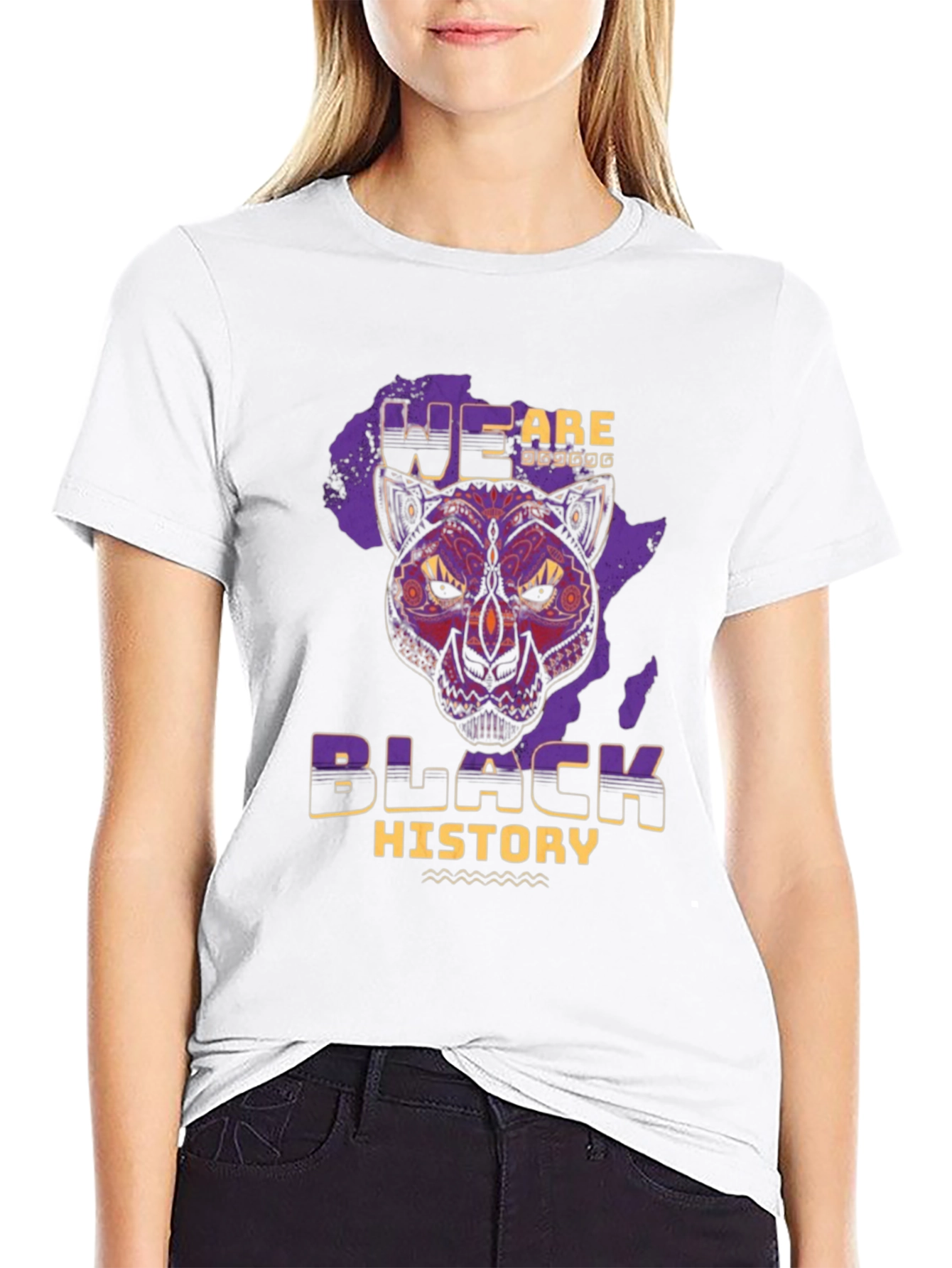Black Black History Panther T-Shirt view 9