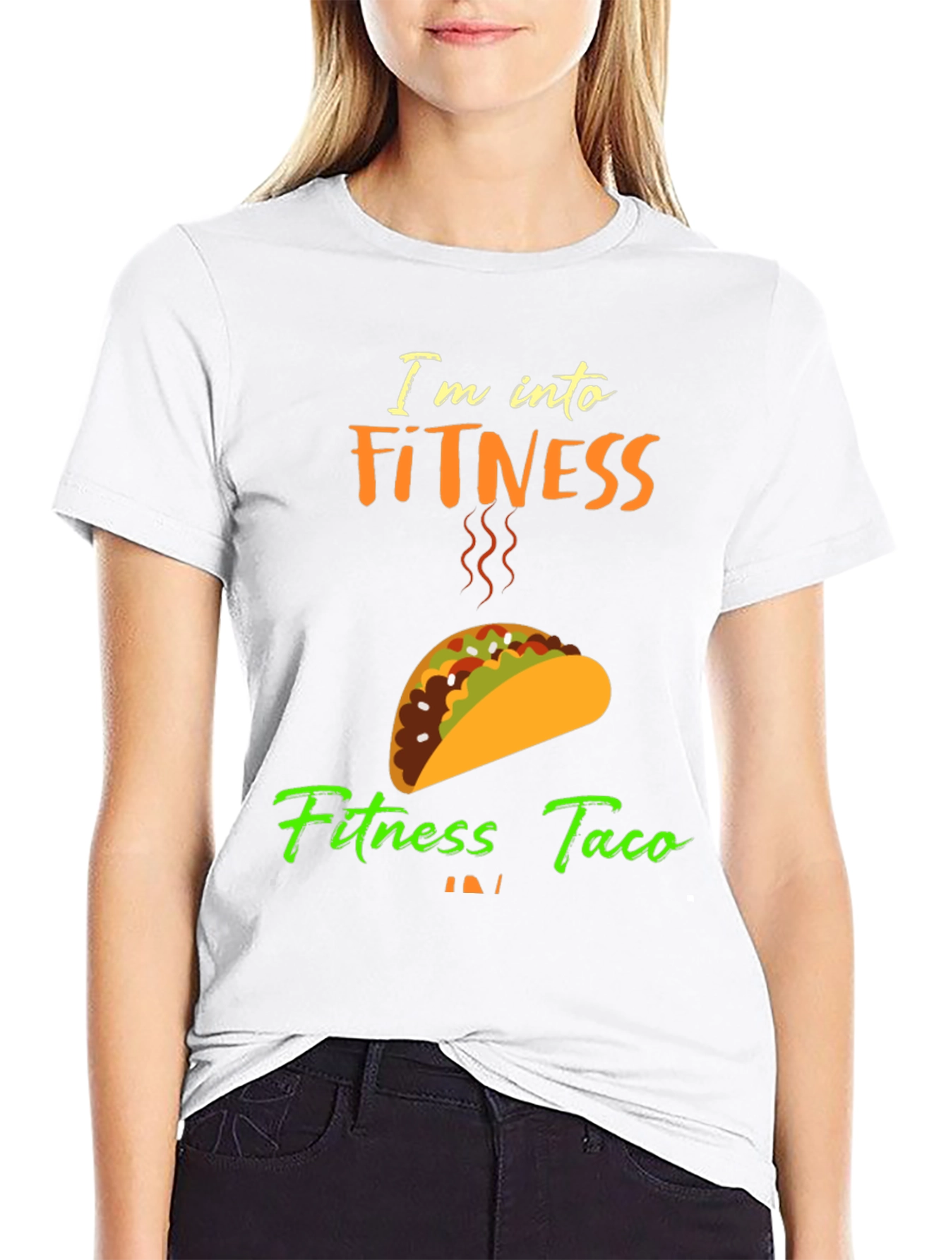 Black Fitness Taco T-Shirt - Gym Humor Tee view 9