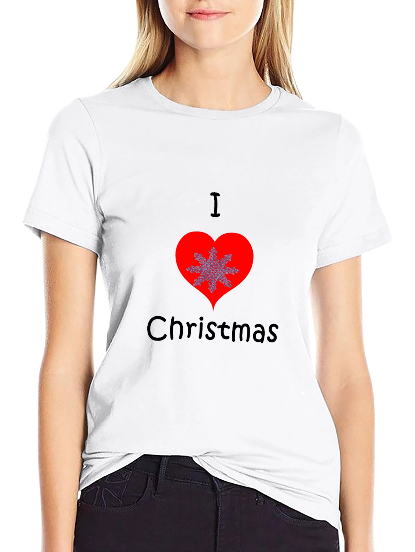 I Love Christmas T-Shirt Holiday Graphic Tee - 9