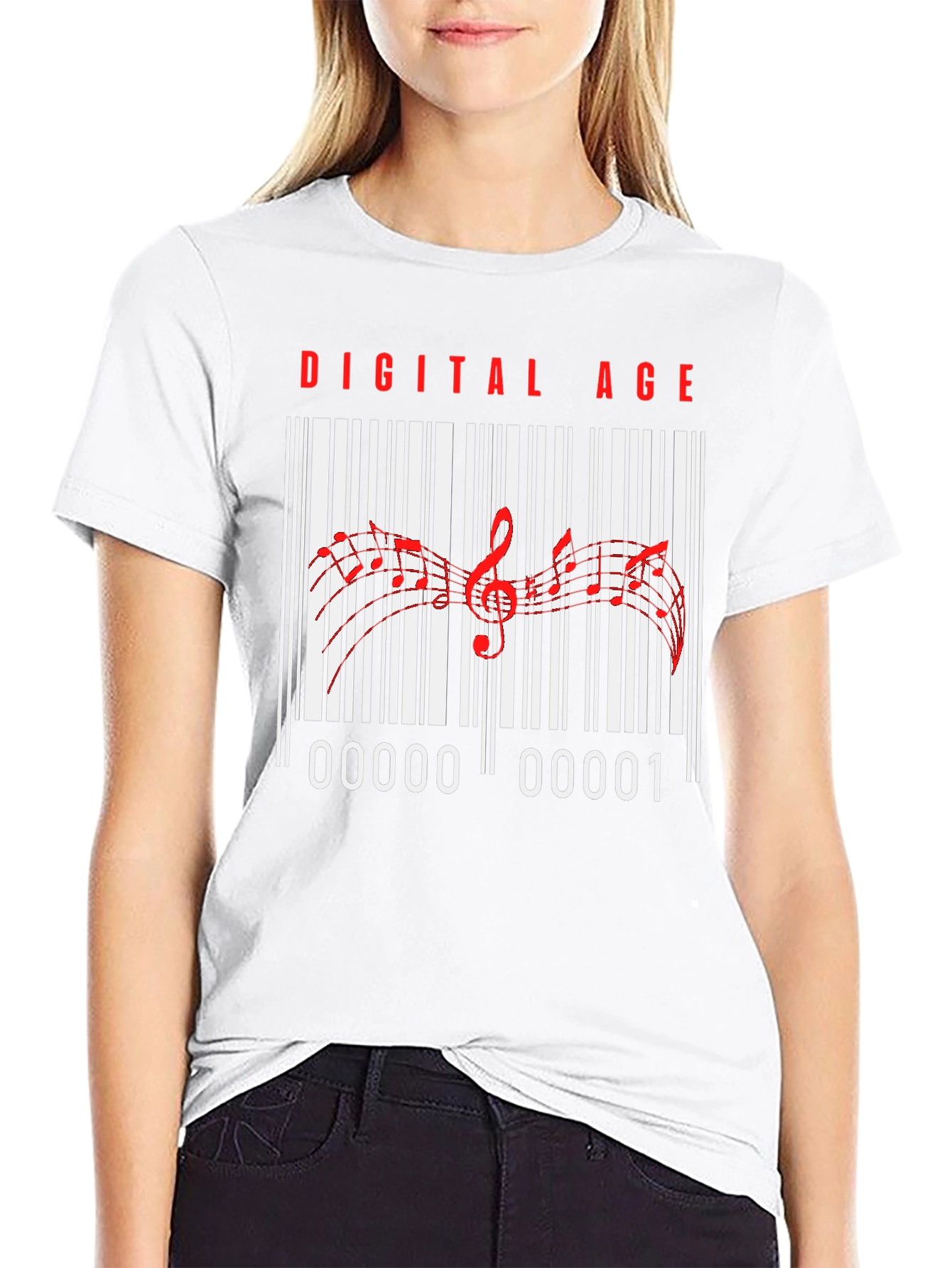 Digital Age Music Barcode T-Shirt - 9