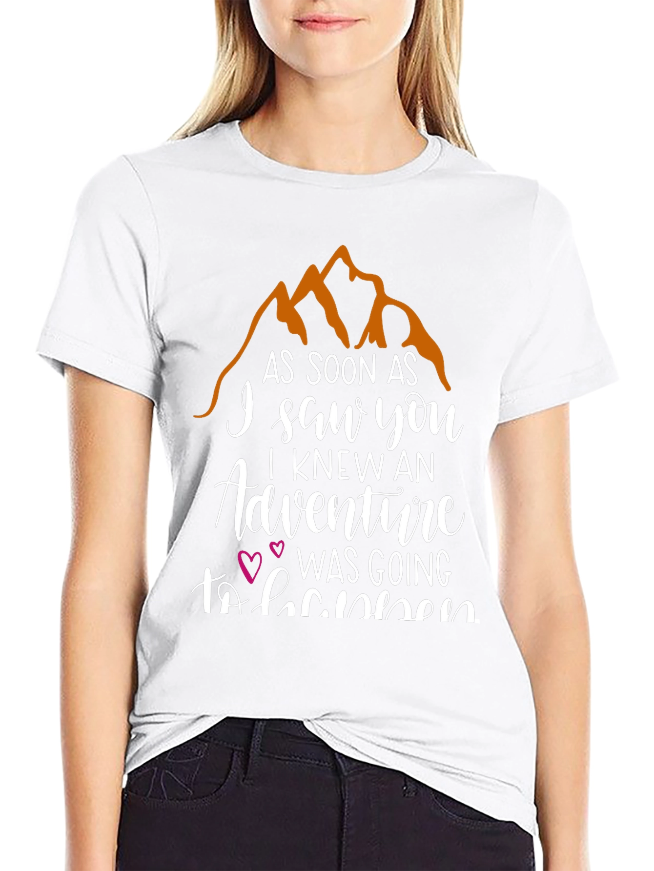 Black Adventure Awaits Graphic Tee - Black Unisex Shirt view 9