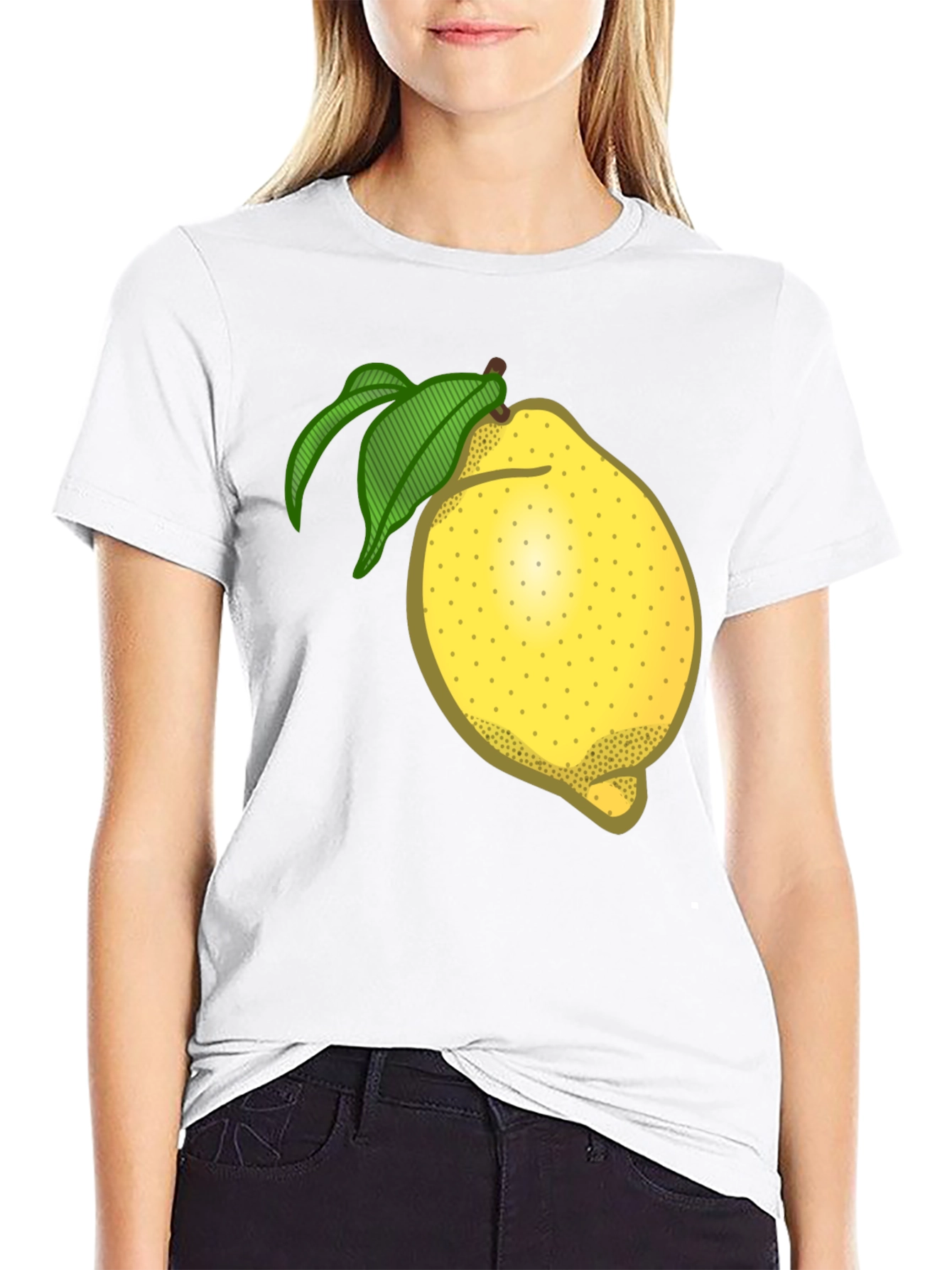 Black Lemon Graphic T-Shirt - Fruity Fun Fashion view 9