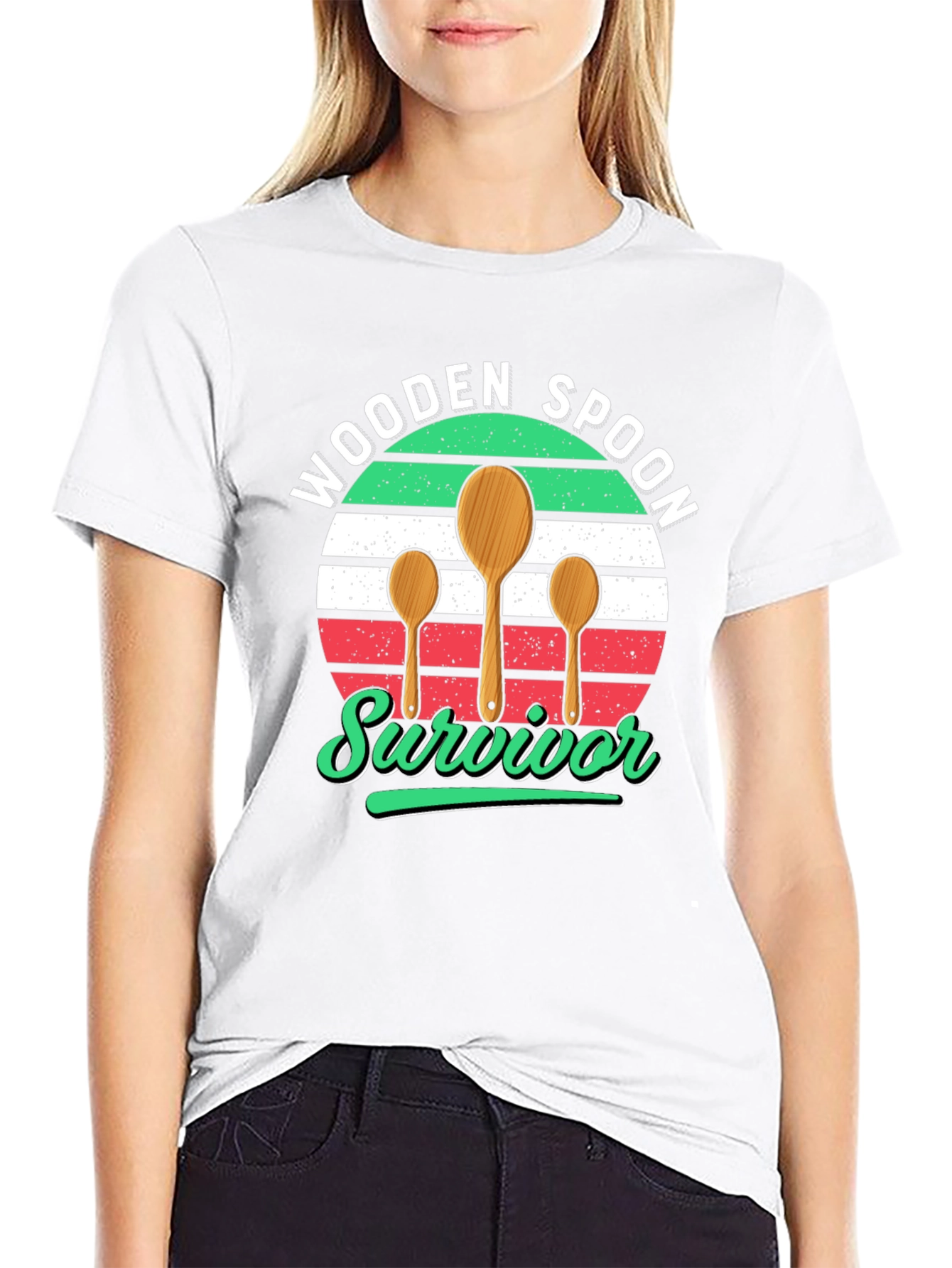 Black Wooden Spoon Survivor T-Shirt view 9