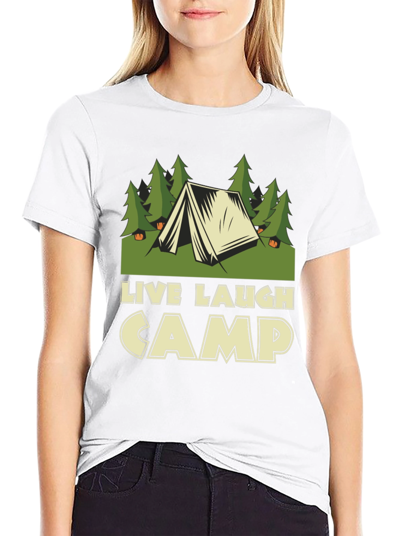 Live Laugh Camp Graphic Tee - Outdoor Adventure Shirt - 9