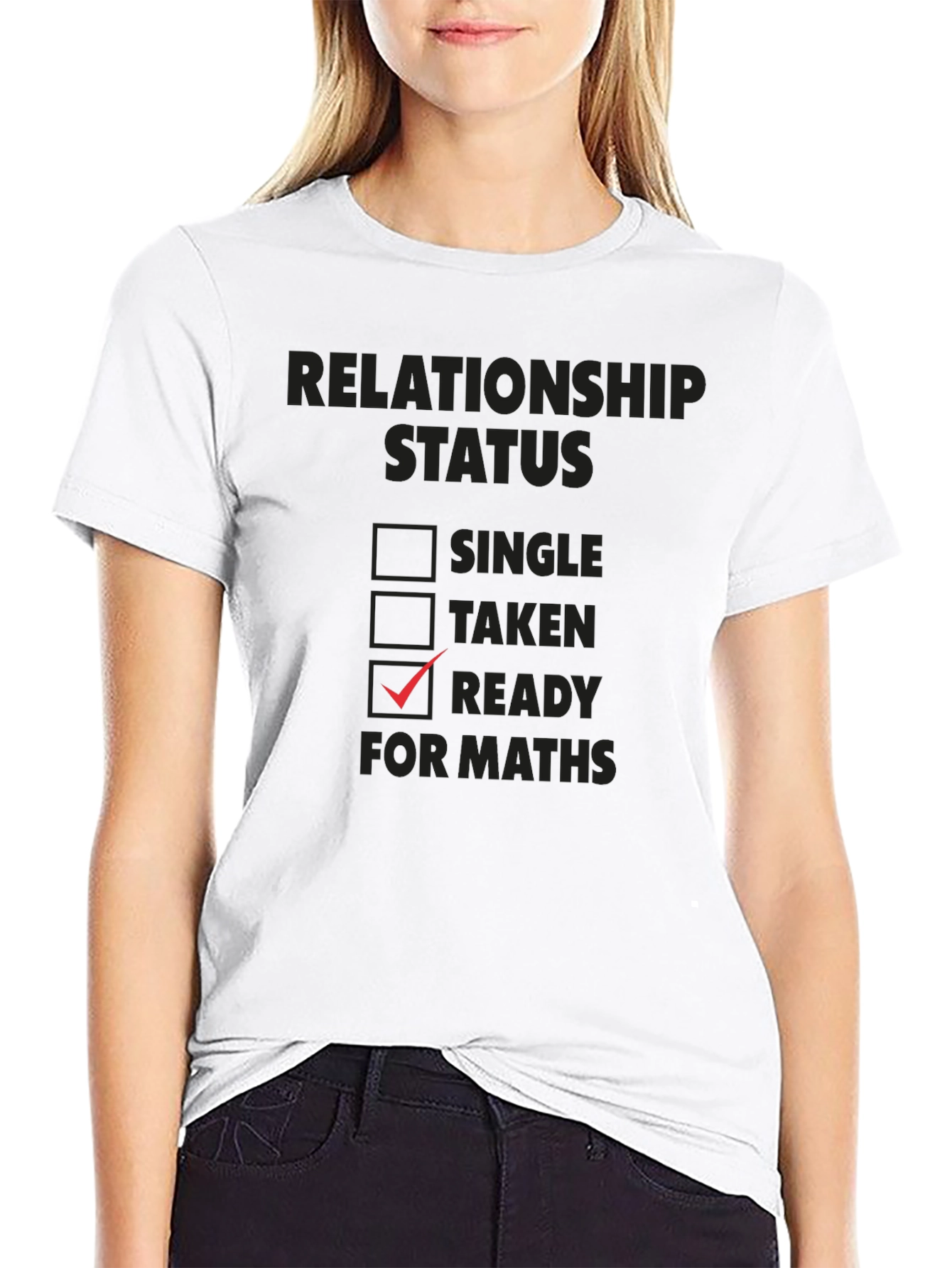 Black Ready for Maths Graphic T-Shirt view 9