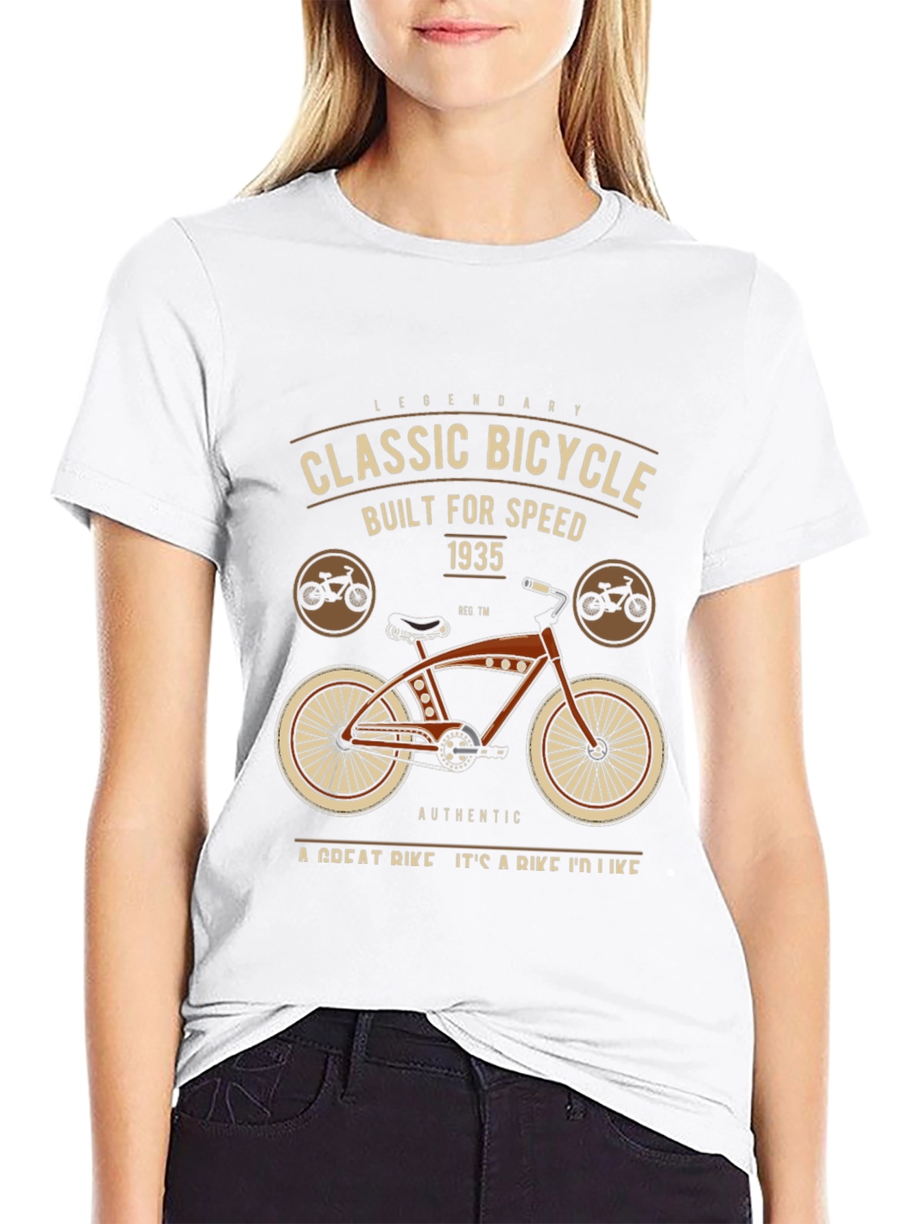 Black Classic Bicycle Graphic T-Shirt view 9