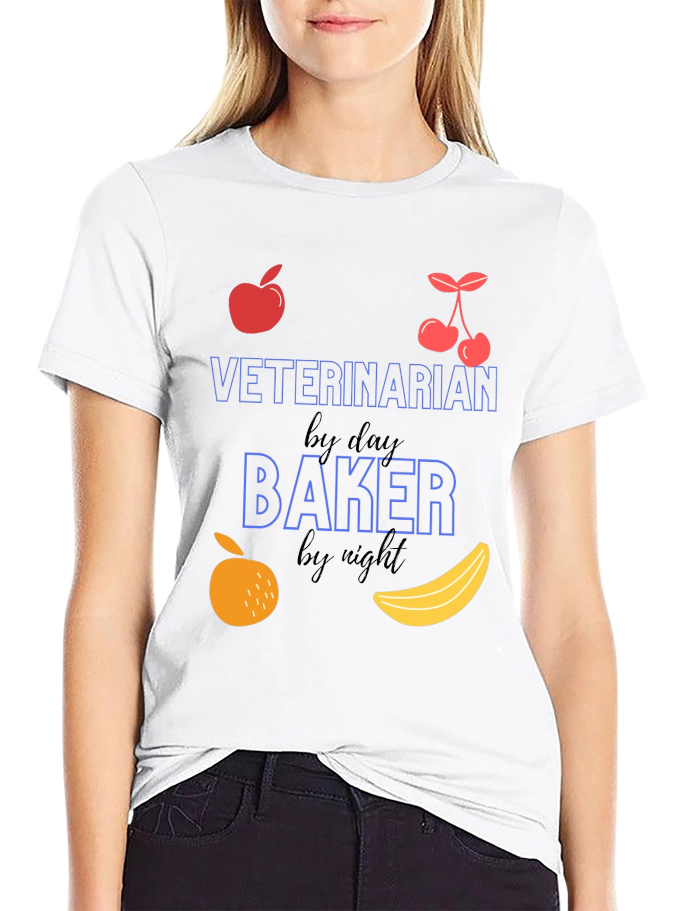 Black Veterinarian Baker T-Shirt view 9