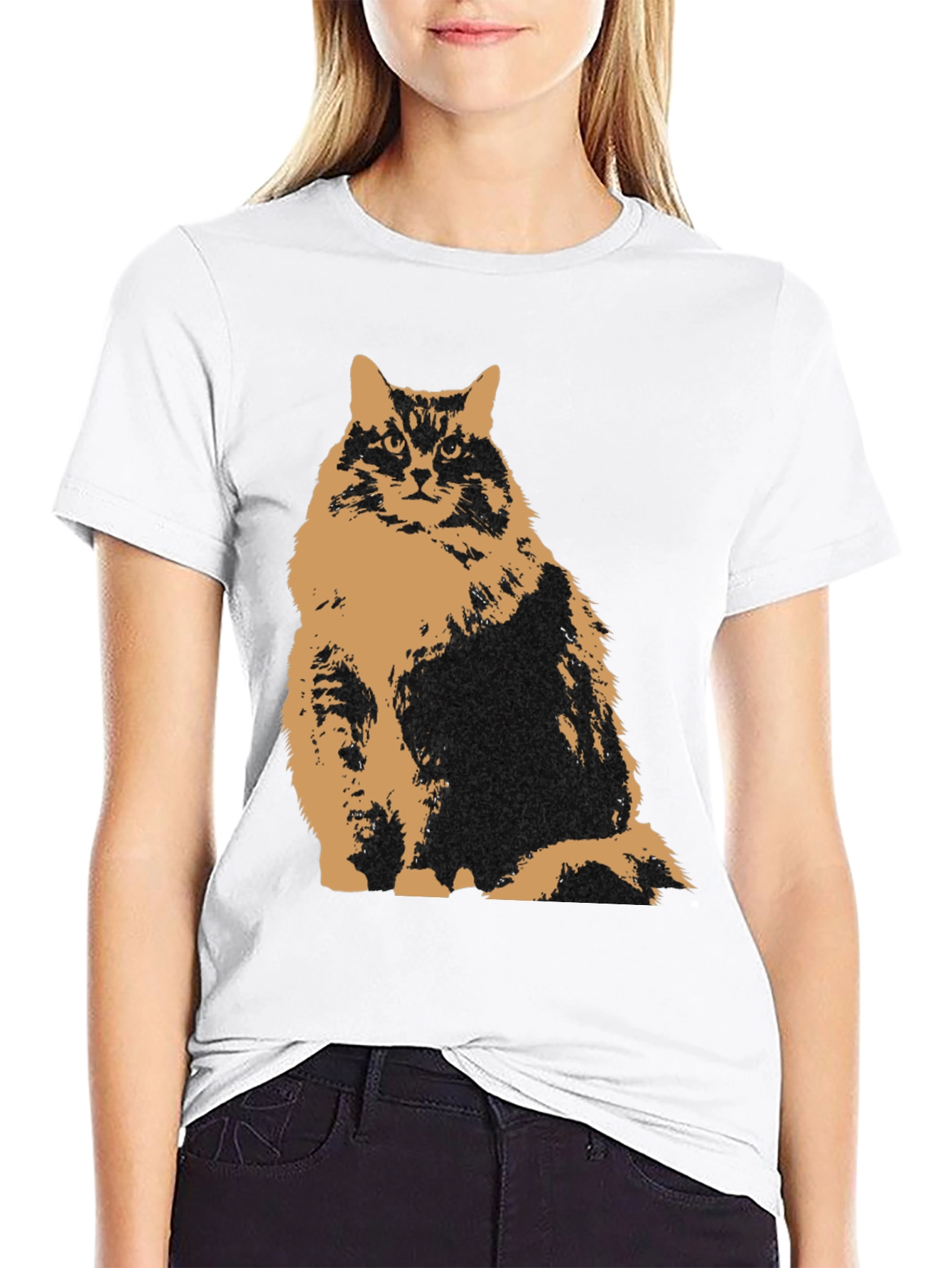 Black Cat Graphic Tee - Mens Black T-Shirt view 9