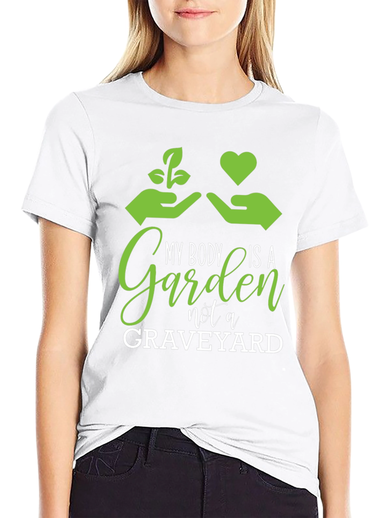 Black My Body is a Garden Graphic T-Shirt view 9