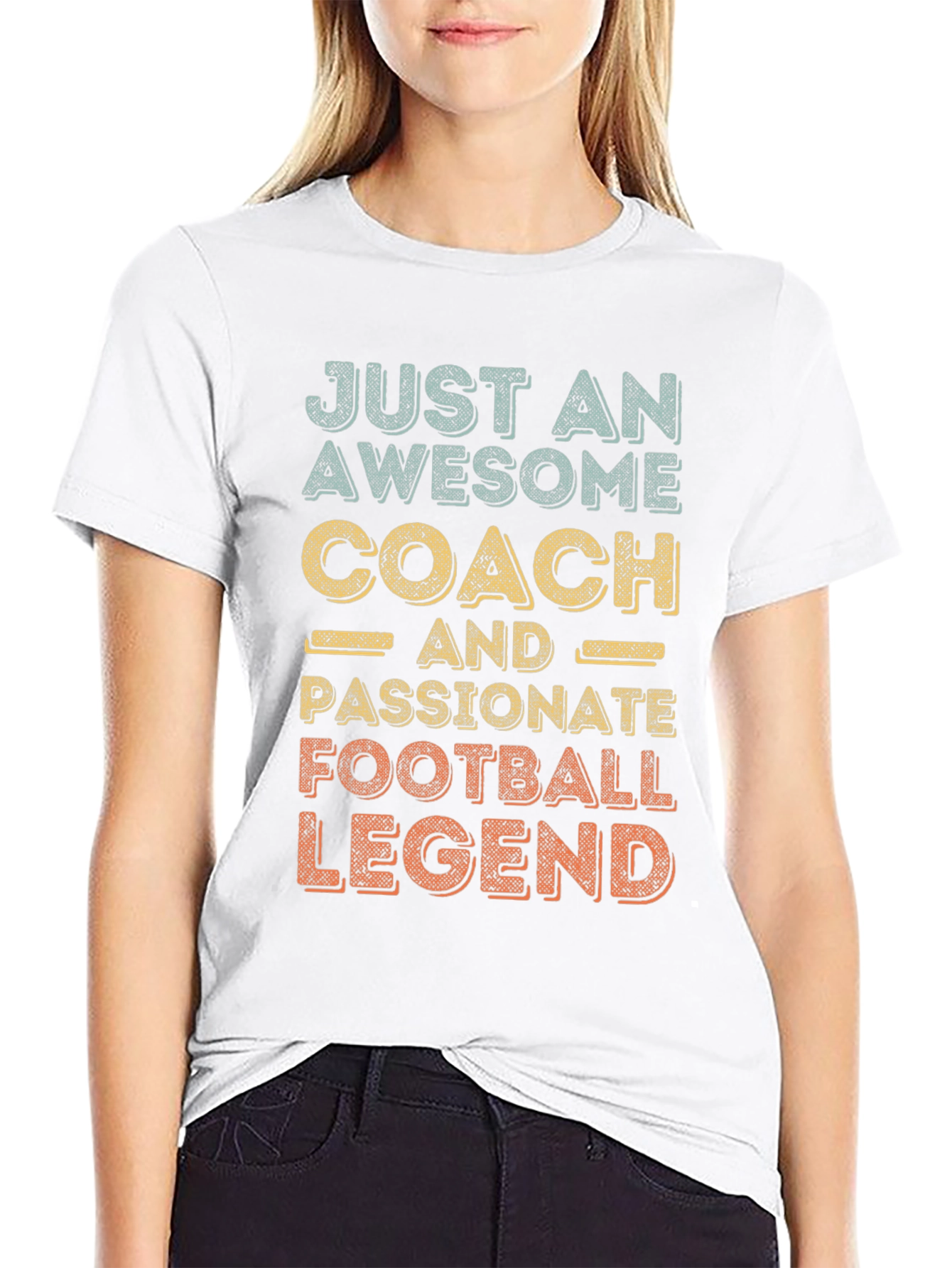 Black Awesome Coach Football Legend Graphic Tee view 9
