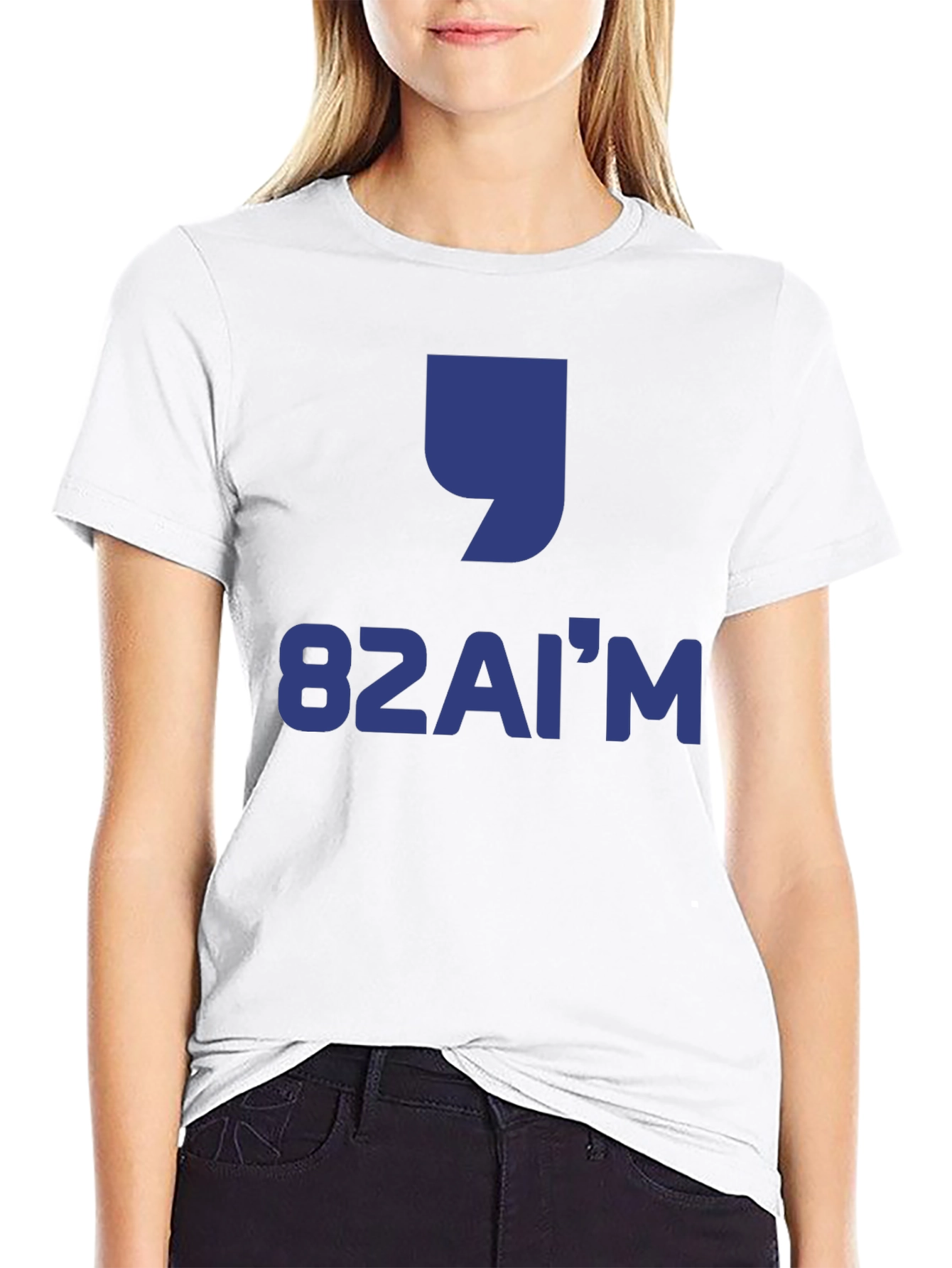 Black 82AI'M Graphic Tee -  Modern Design view 9