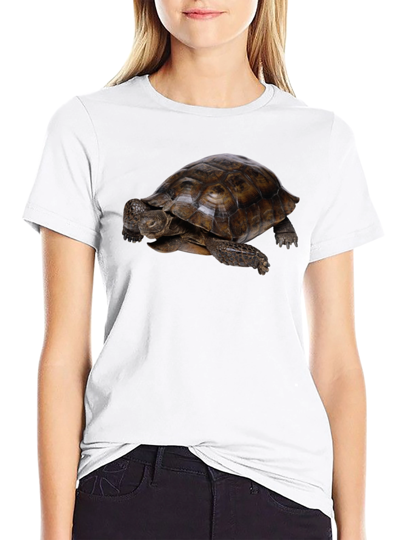 Black Tortoise Graphic Black T-Shirt view 9