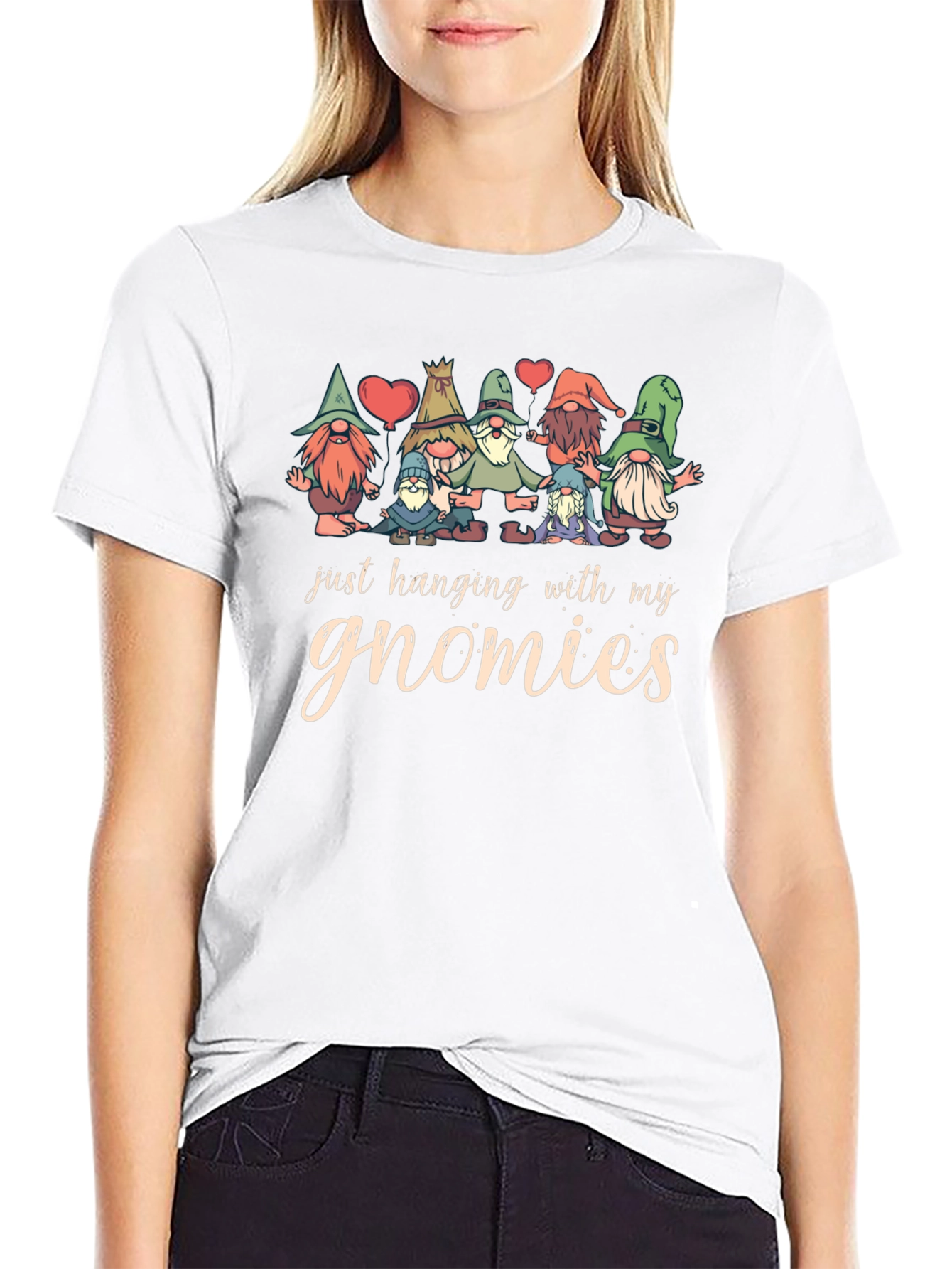 Black Gnomies Graphic T-Shirt - Fun Novelty Tee view 9