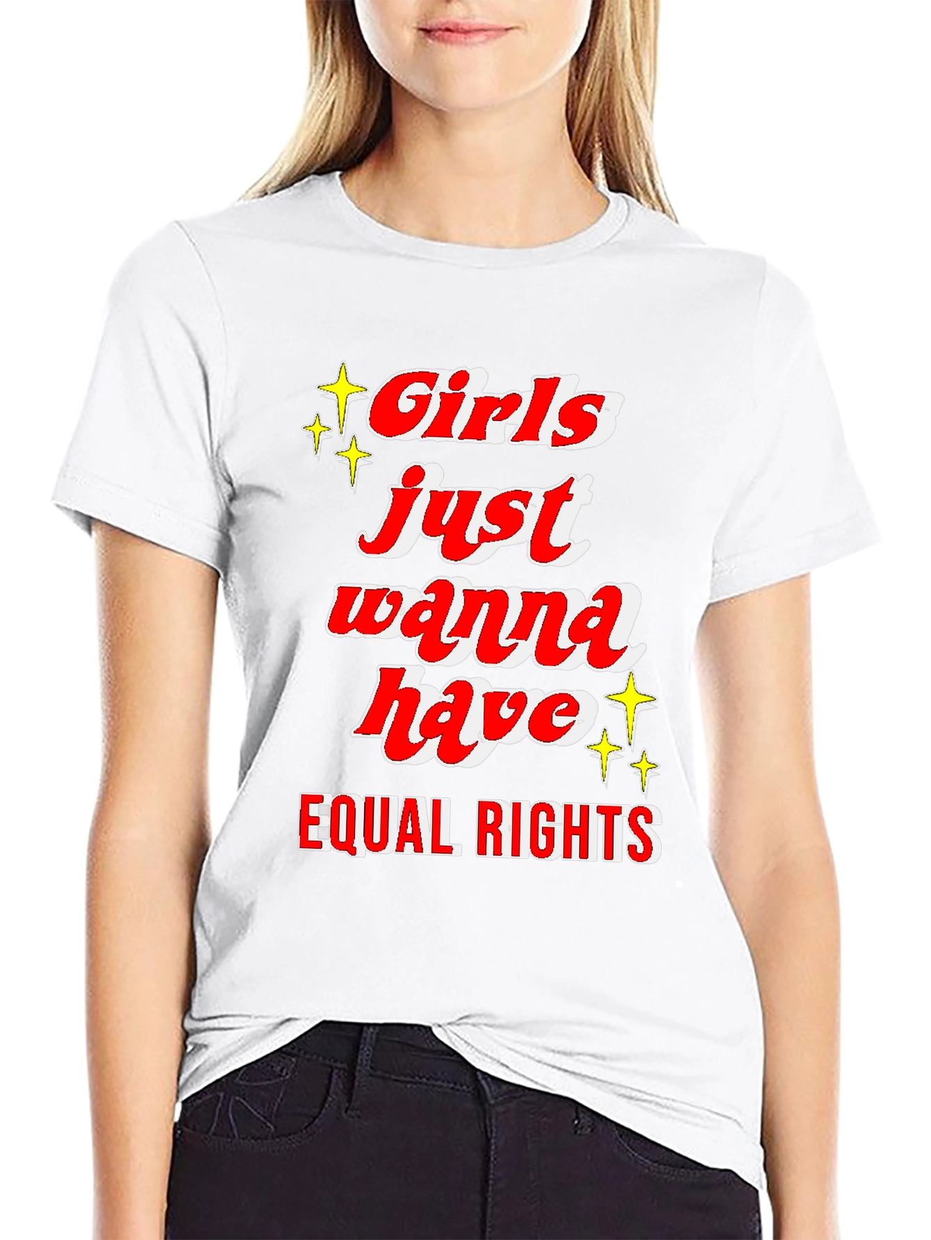 Black Girls Just Wanna Have Equal Rights T-Shirt view 9