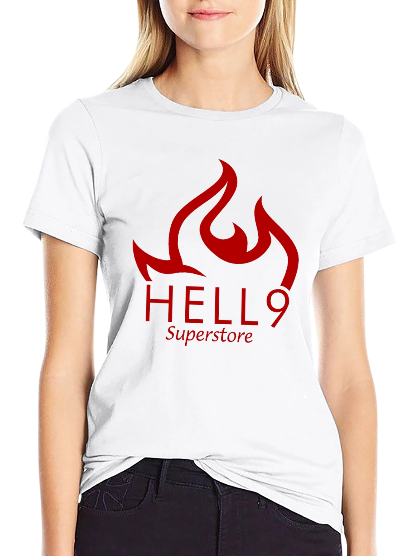 Black Hello9 Superstore Graphic T-Shirt - Bold Design view 9