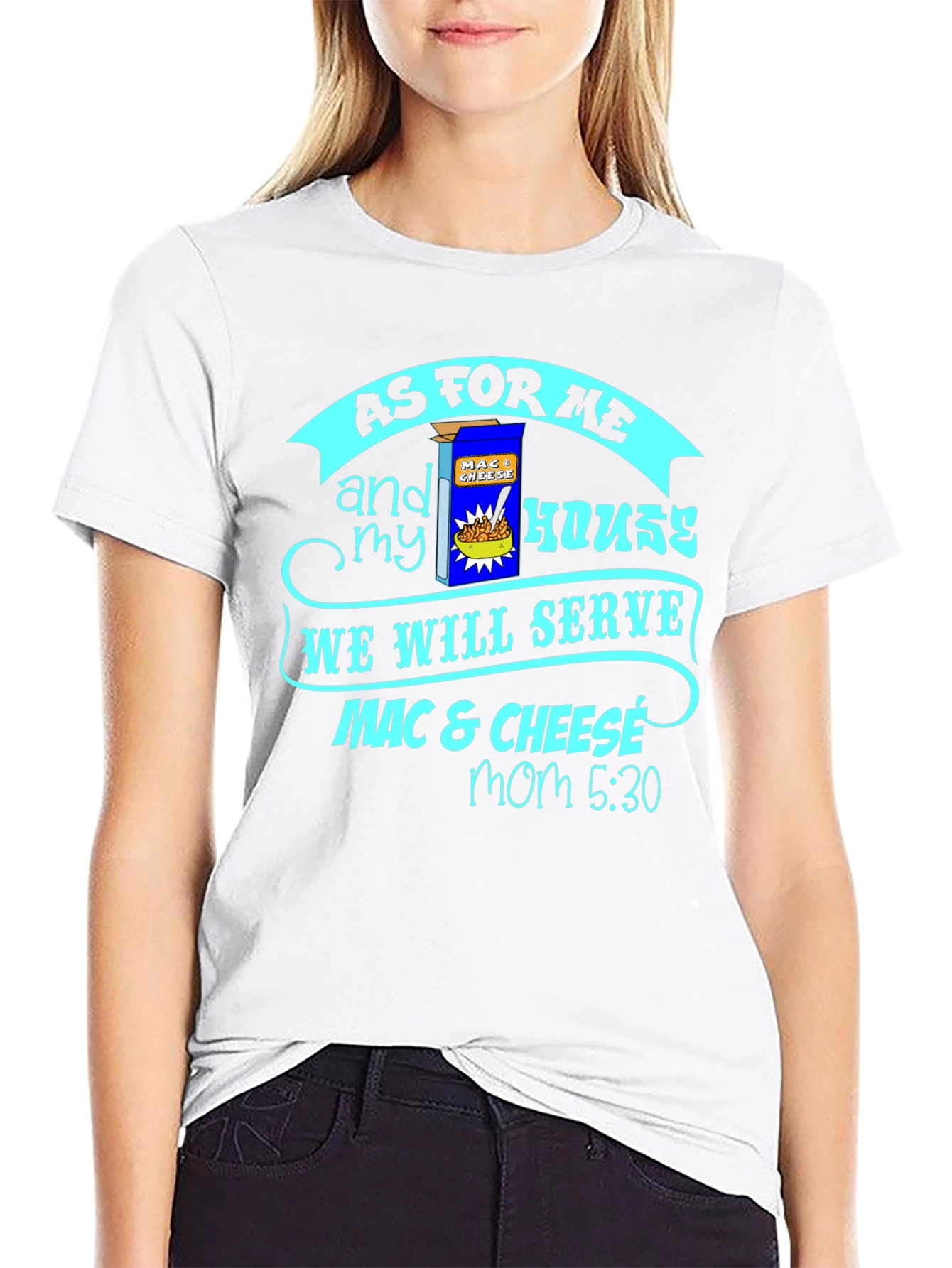 Black Mac & Cheese T-Shirt - "As For Me and My House" view 9
