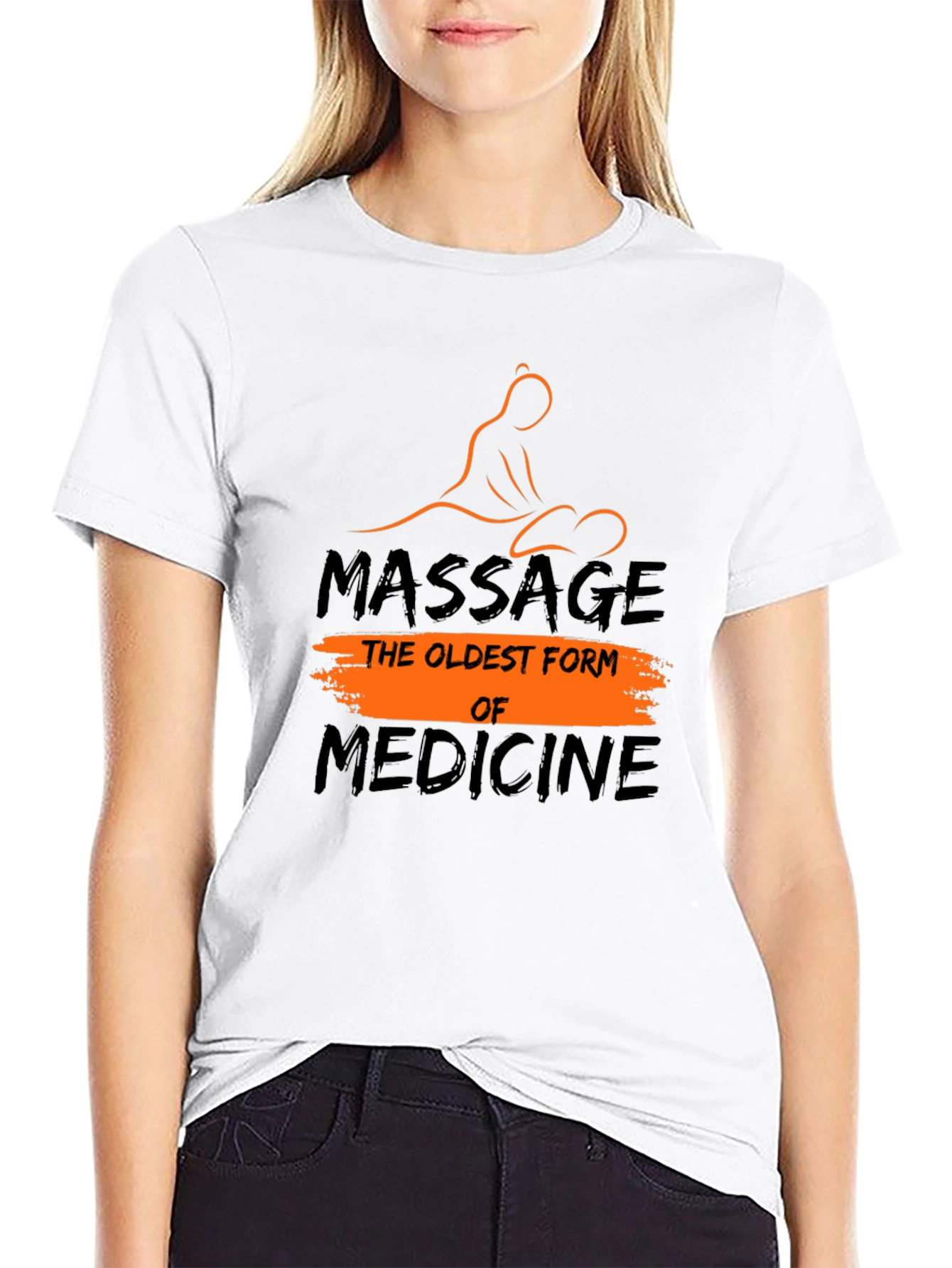 Black Massage Therapy T-Shirt: The Oldest Form of Medicine view 9
