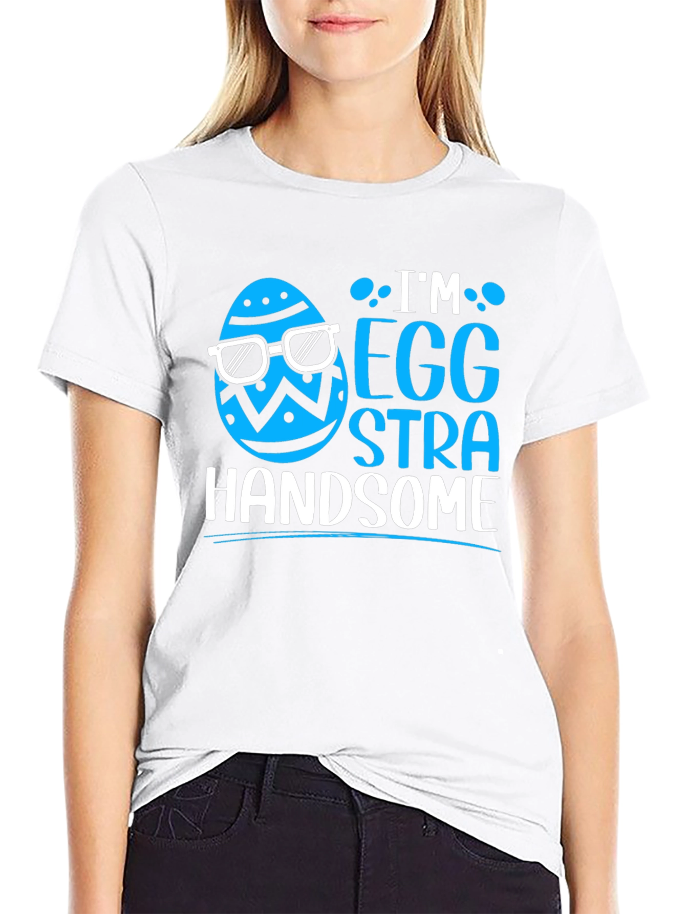 Camiseta Hombre "Egg-Stra Handsome" Pascua