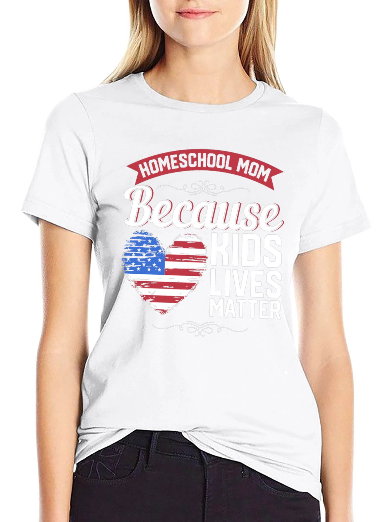Black Homeschool Mom Kids Lives Matter T-Shirt view 9