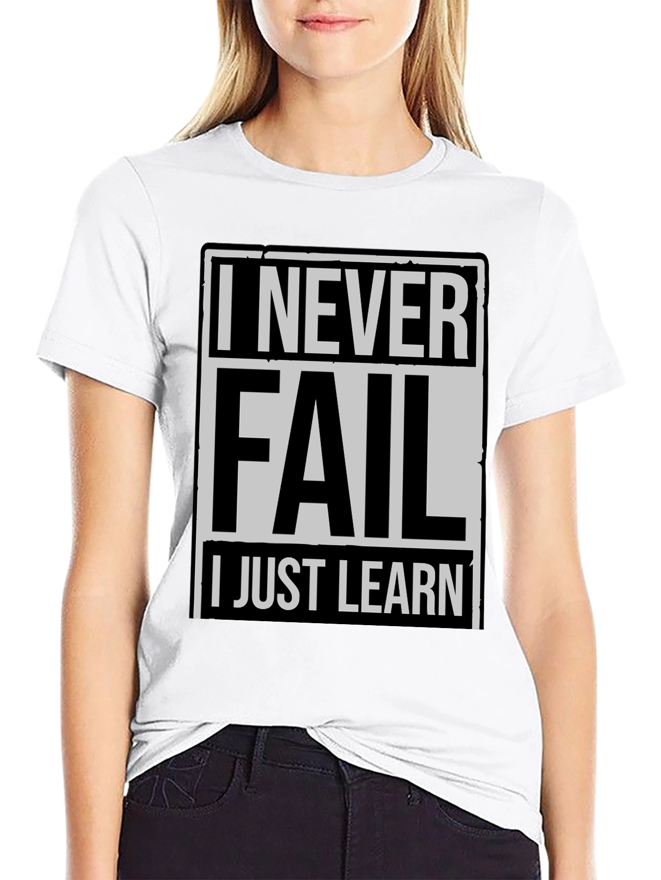 Black Never Fail, I Just Learn Men's T-Shirt view 9