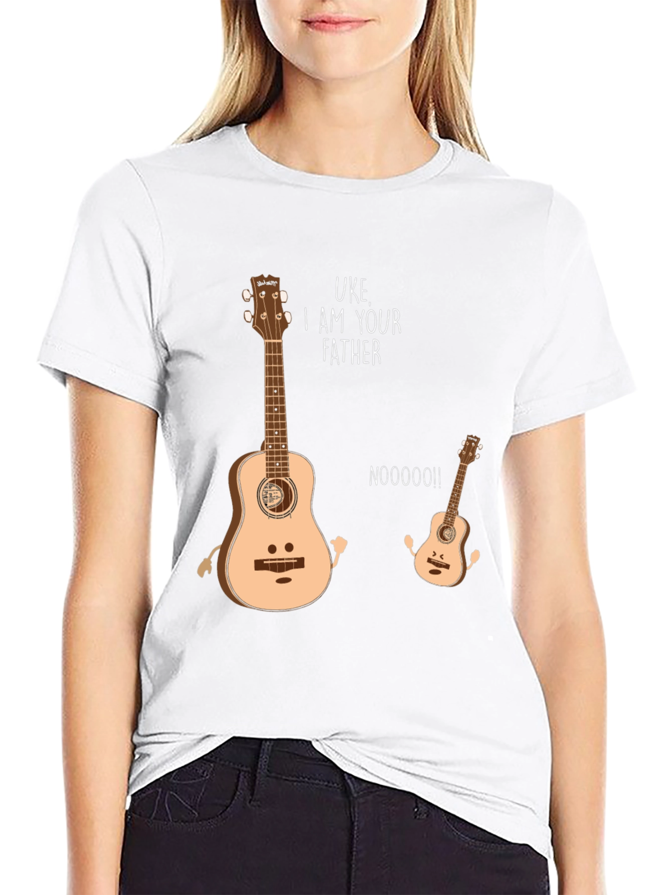Black Uke I Am Your Father Funny Music T-Shirt view 9