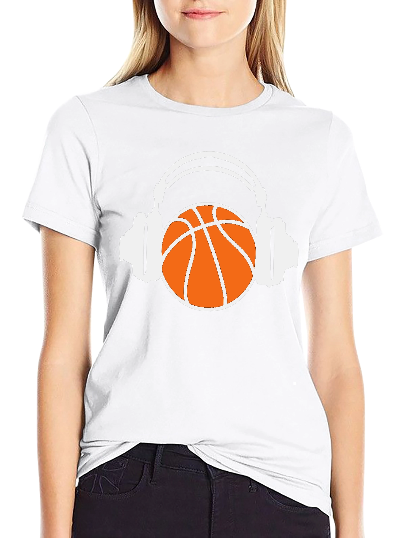 Black Basketball Beats T-Shirt view 9