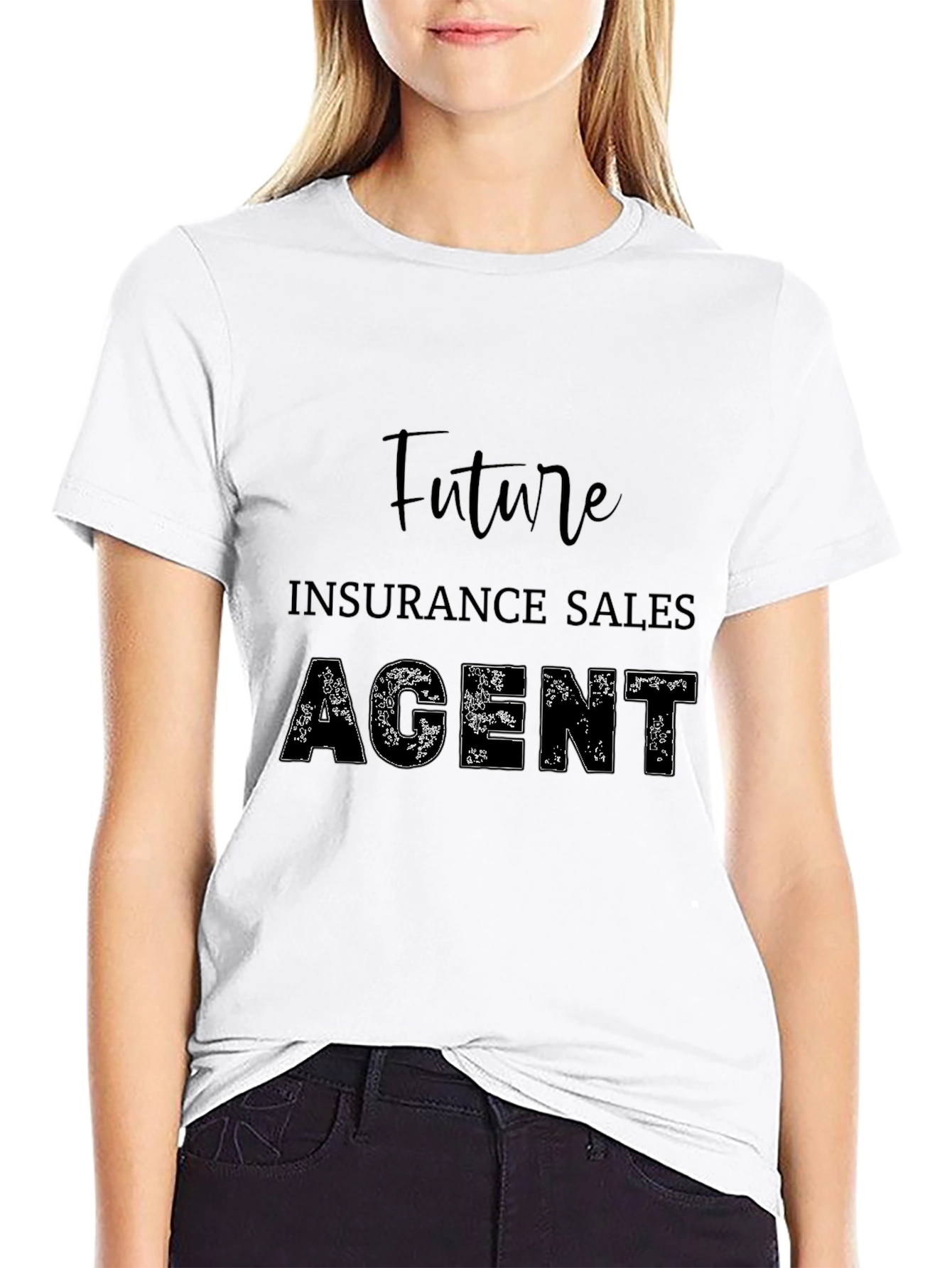 Black Future Insurance Sales Agent T-Shirt view 9