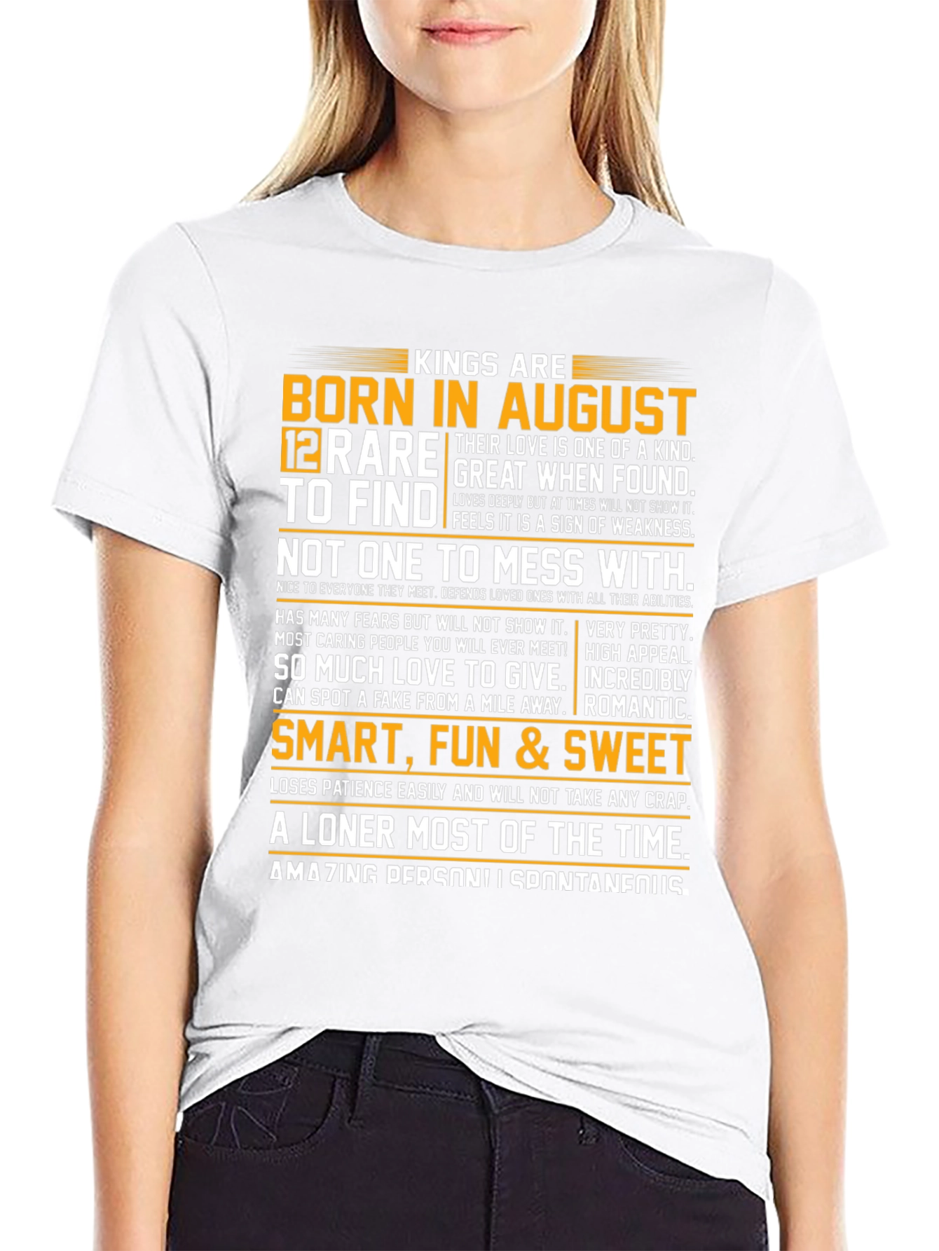 Kings Born in August Graphic Tee - 9