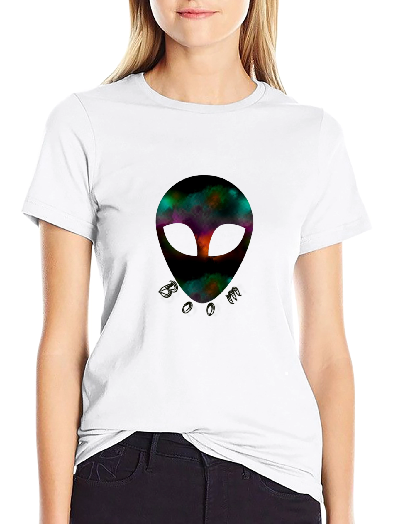 Black Groovy Alien Tee - Out of this World Style! view 9