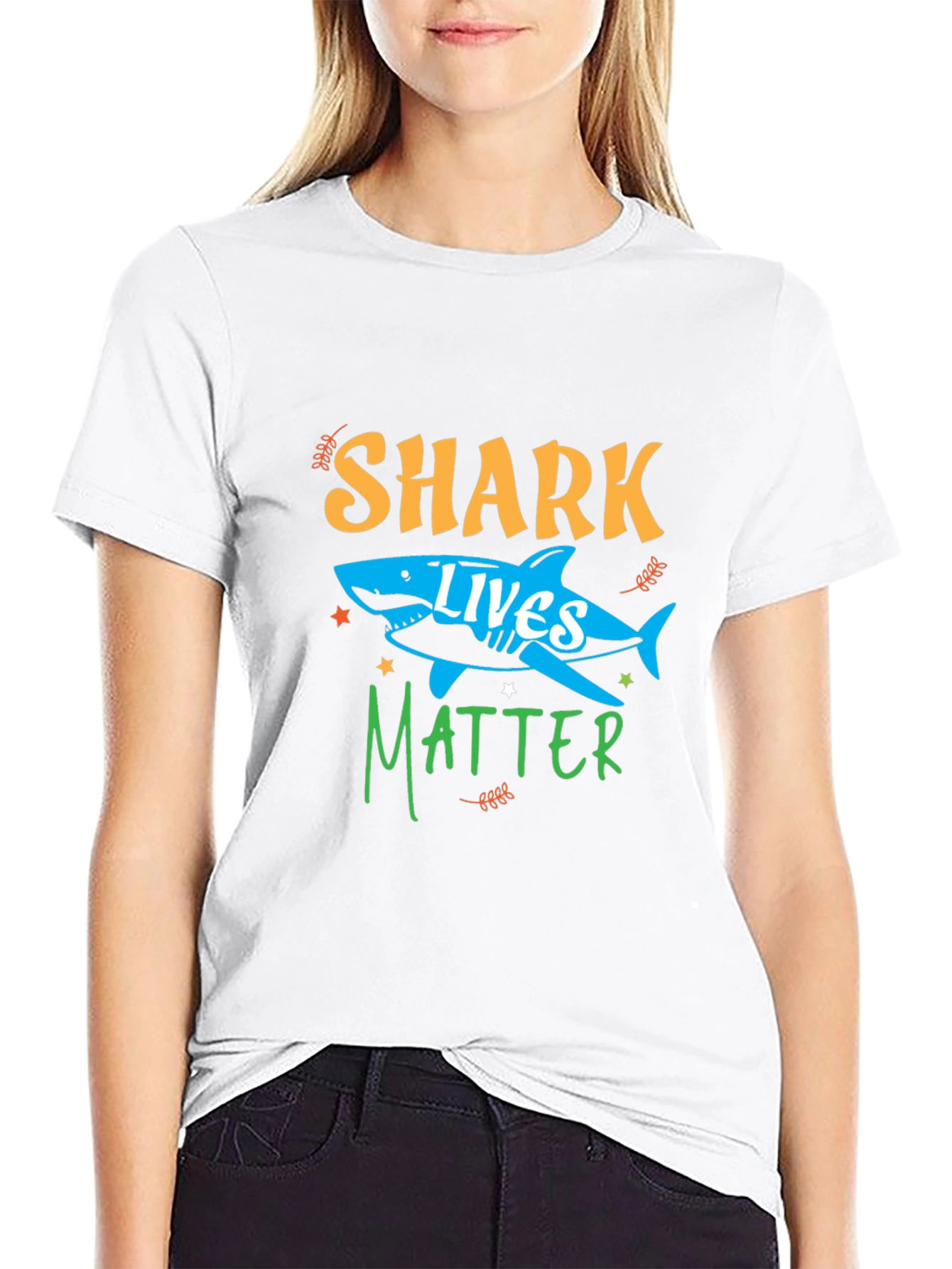 Black Shark Lives Matter Graphic Tee view 9