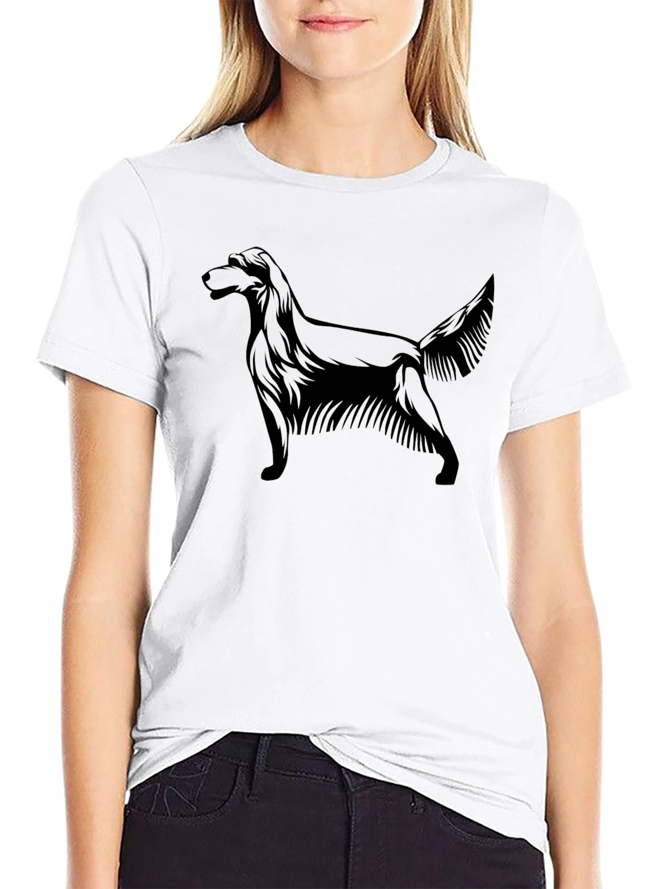 Black Dog Silhouette Graphic T-Shirt - Men's - 9