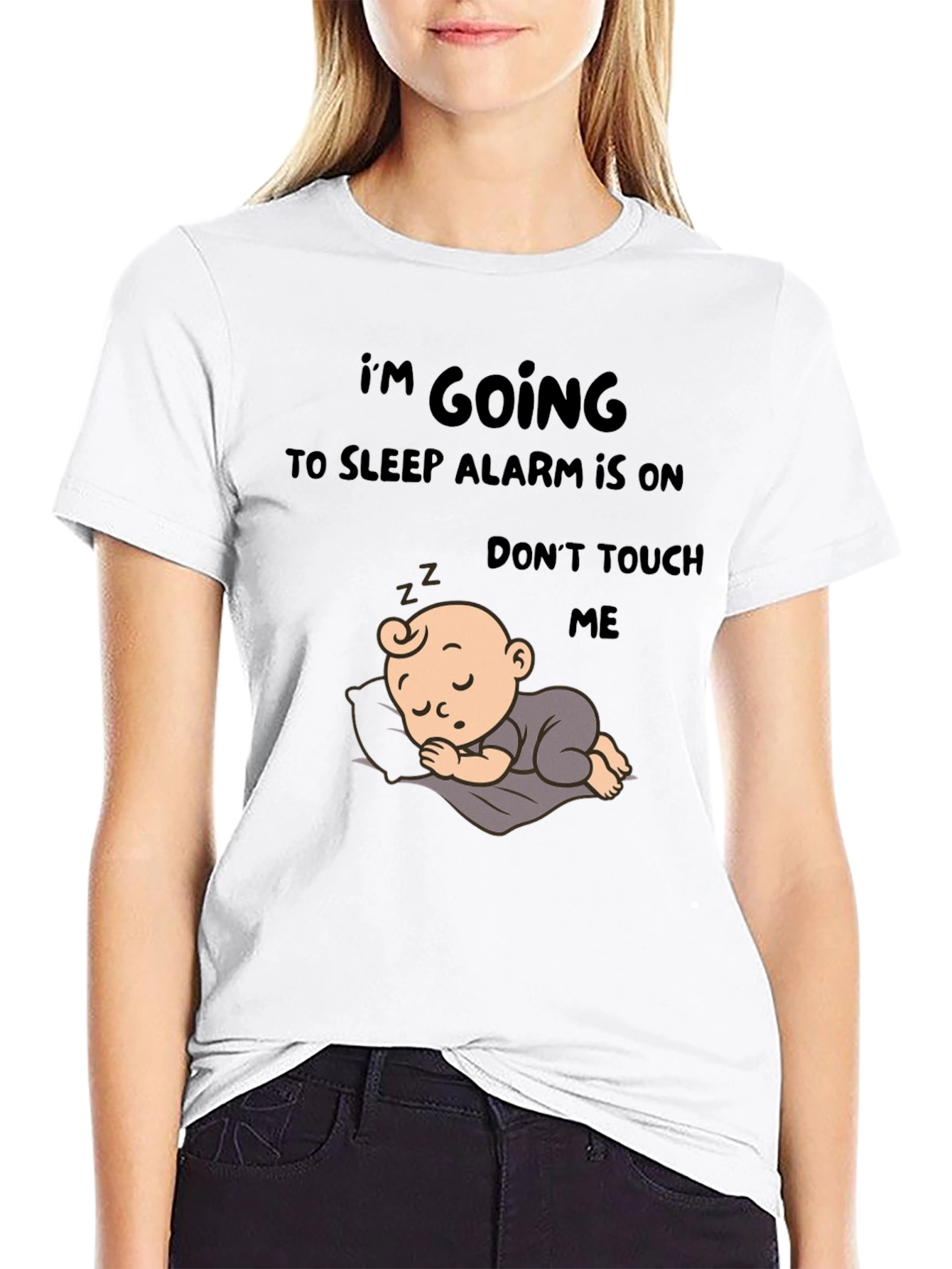 I'm Going to Sleep T-Shirt with Baby Design - 9