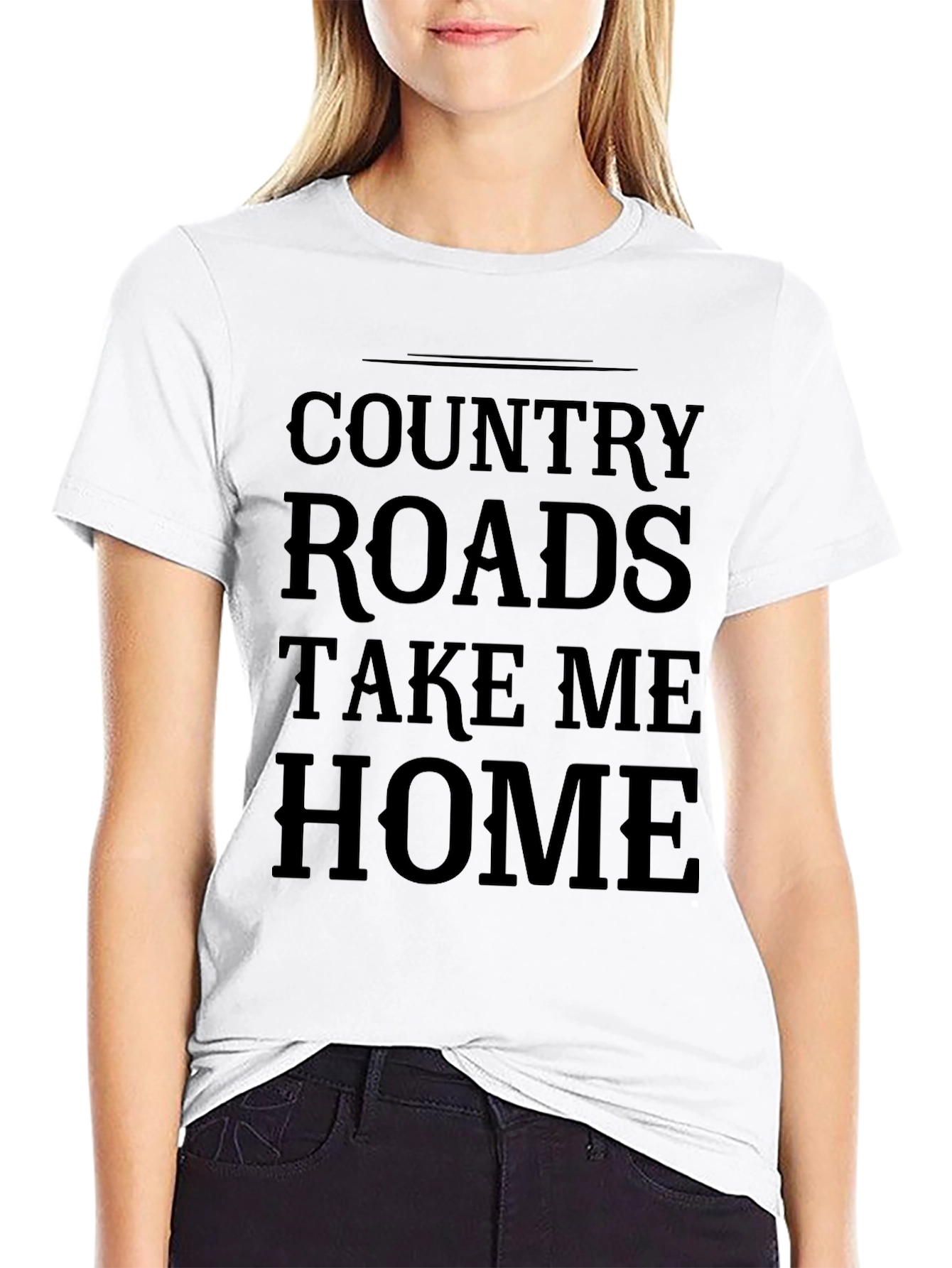 Black Country Roads T-Shirt - Take Me Home Black Tee view 9