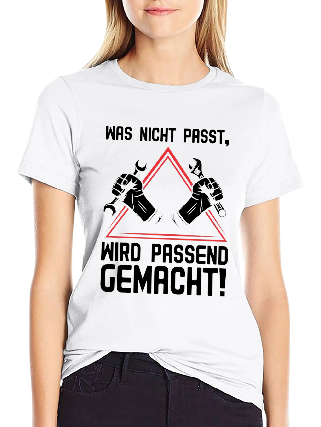 Black Was Nicht Passt T-Shirt, Mechanic Gift view 9