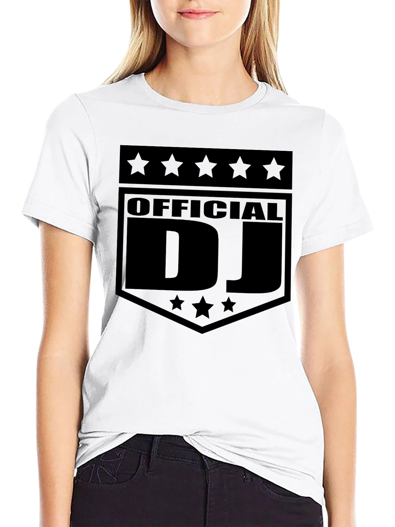 Black Official DJ Star Graphic Tee - Black view 9