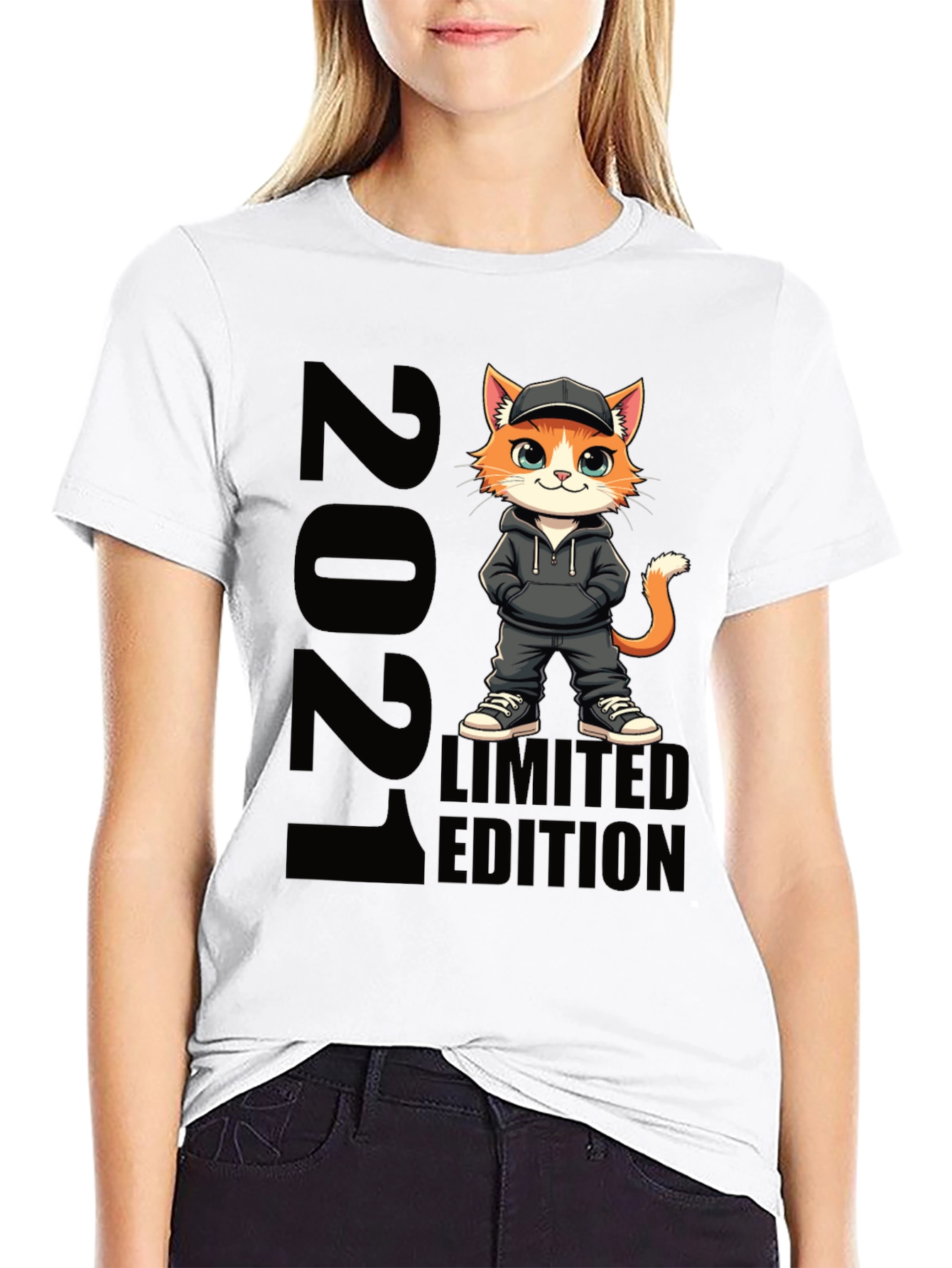 Black 2021 Limited Edition Cat T-Shirt view 9