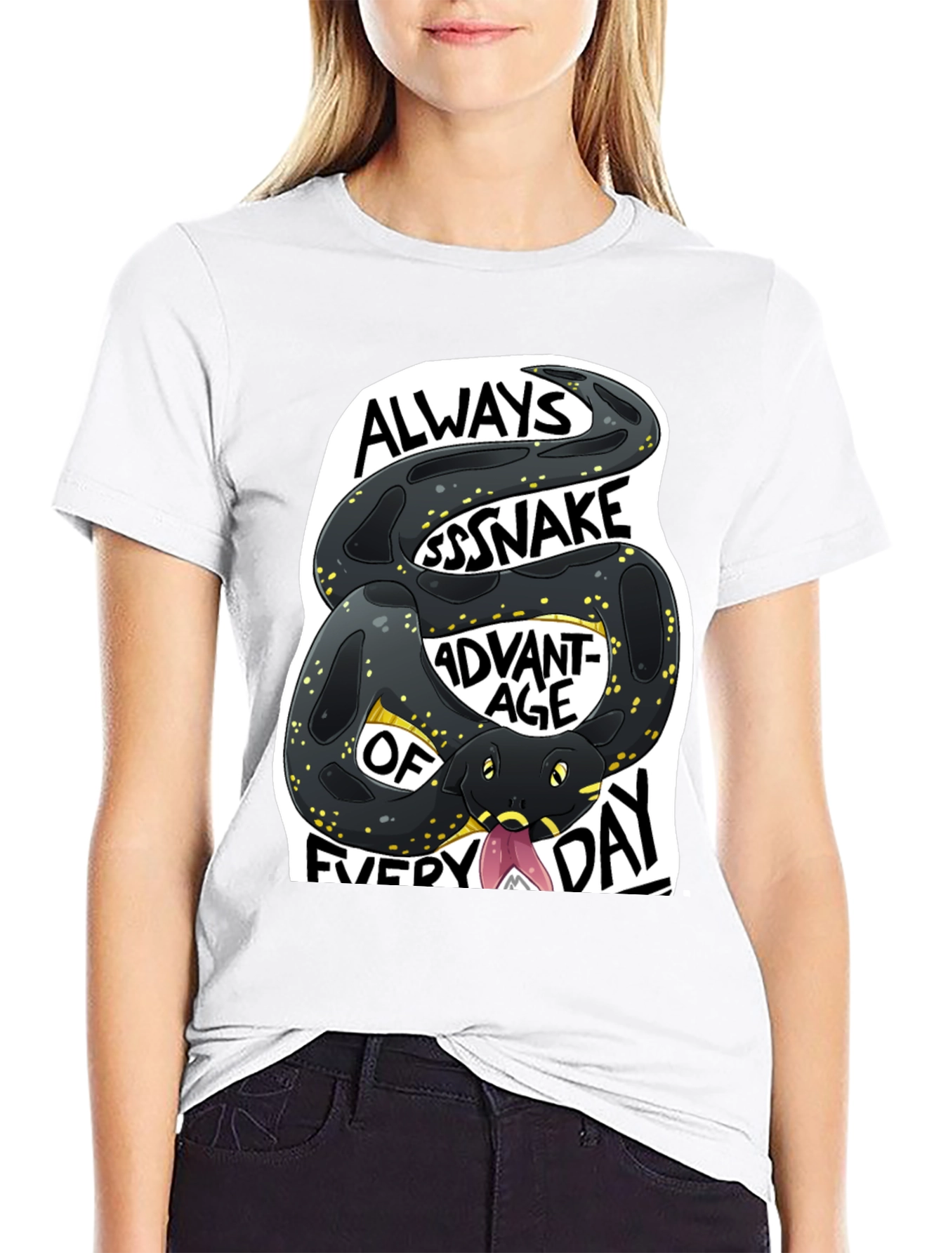 Black Always Ssssnake Advantage T-Shirt view 9