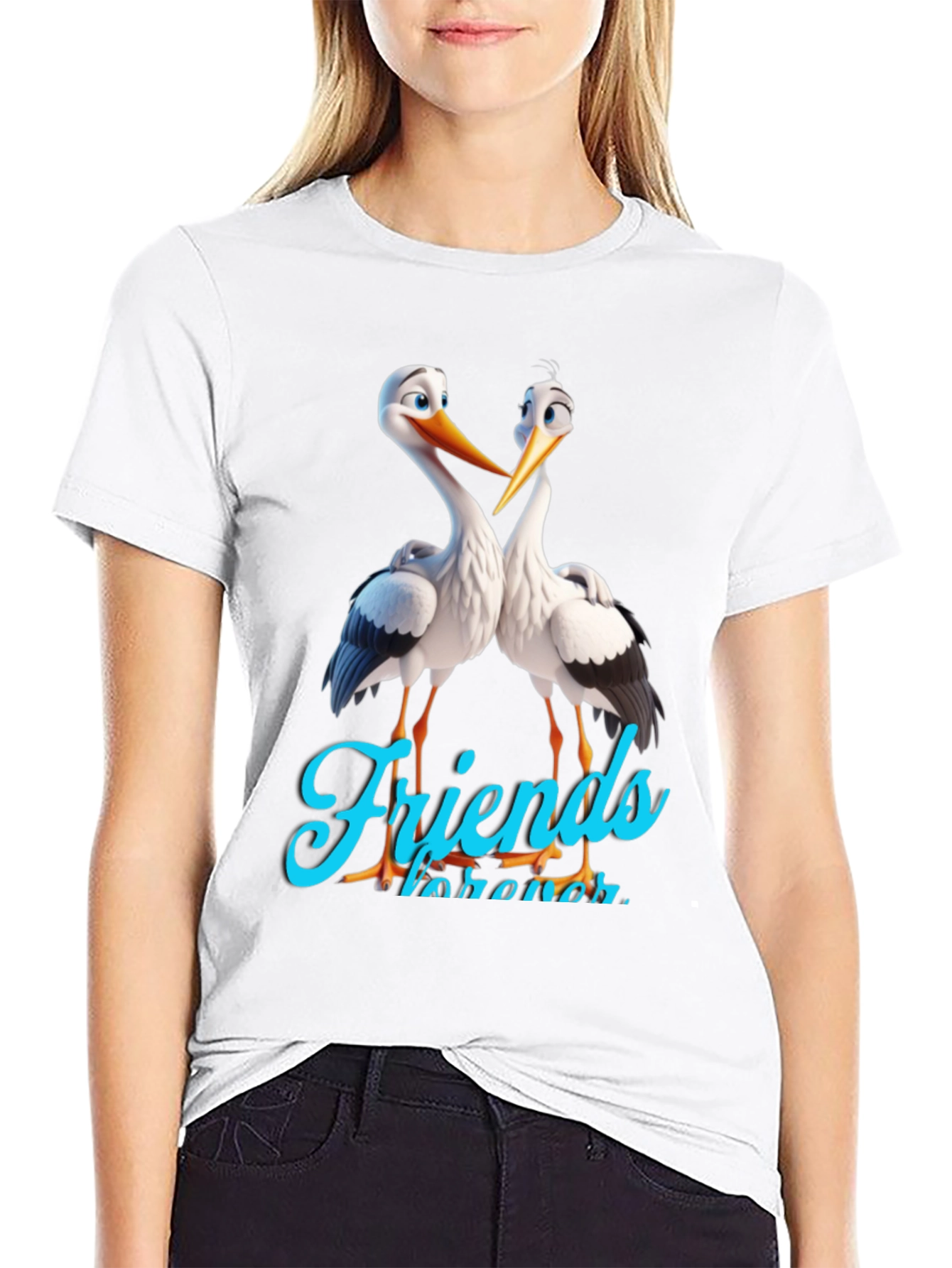 Black Stork Friends Forever Graphic Tee view 9