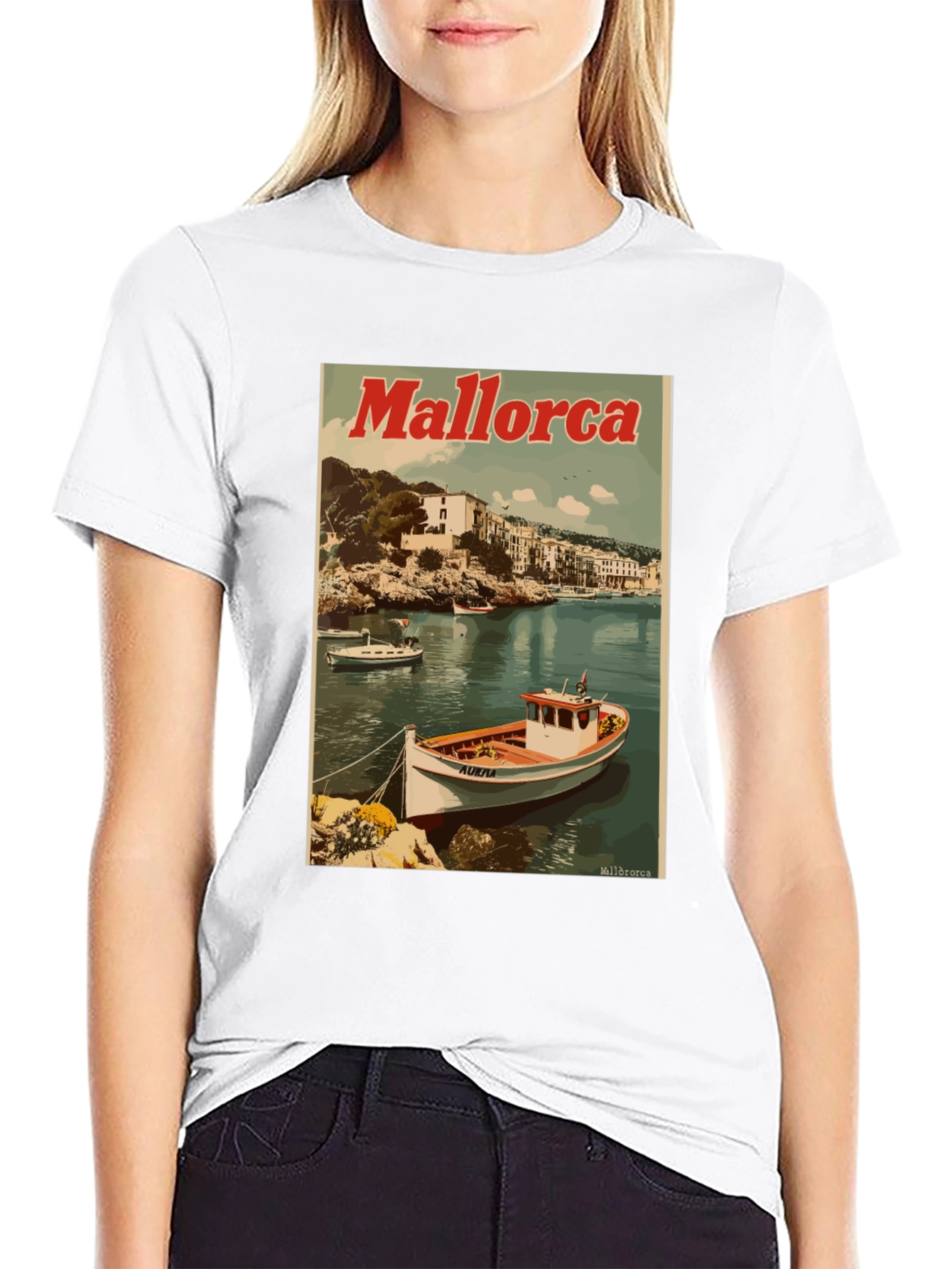 Mallorca Boat Graphic Tee - Island Getaway - 9