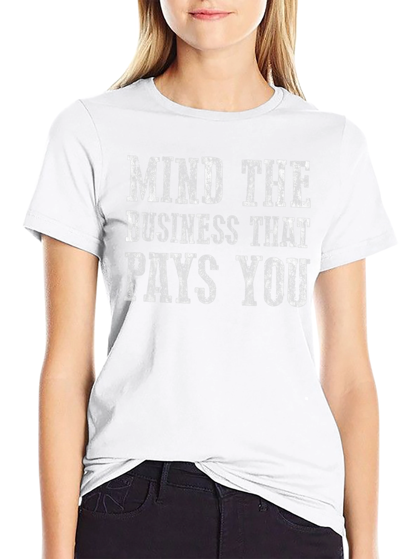 Black Mind The Business Black Graphic Tee view 9