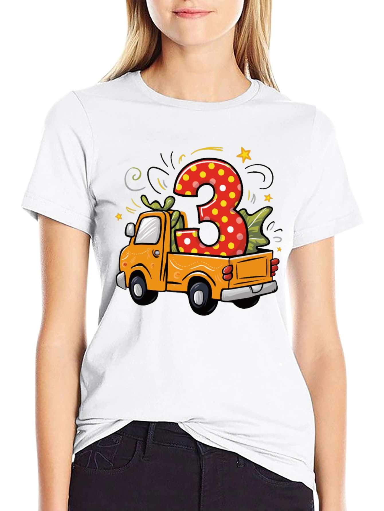 3rd Birthday Truck T-Shirt - 9