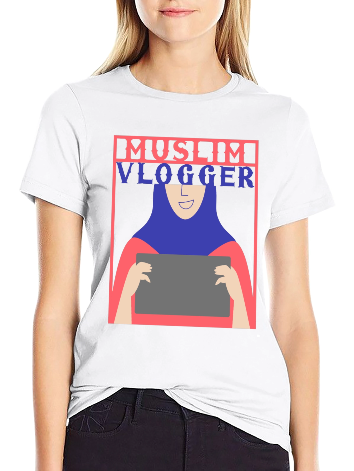 Black Muslim Vlogger Graphic T-Shirt - Unisex view 9