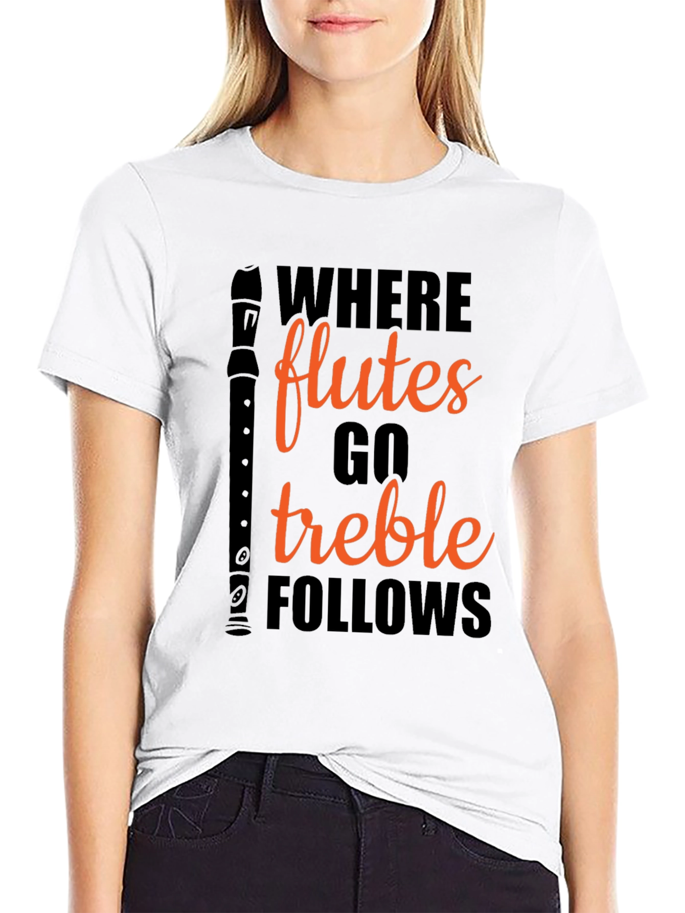 Where Flutes Go Treble Follows Black T-Shirt - 9