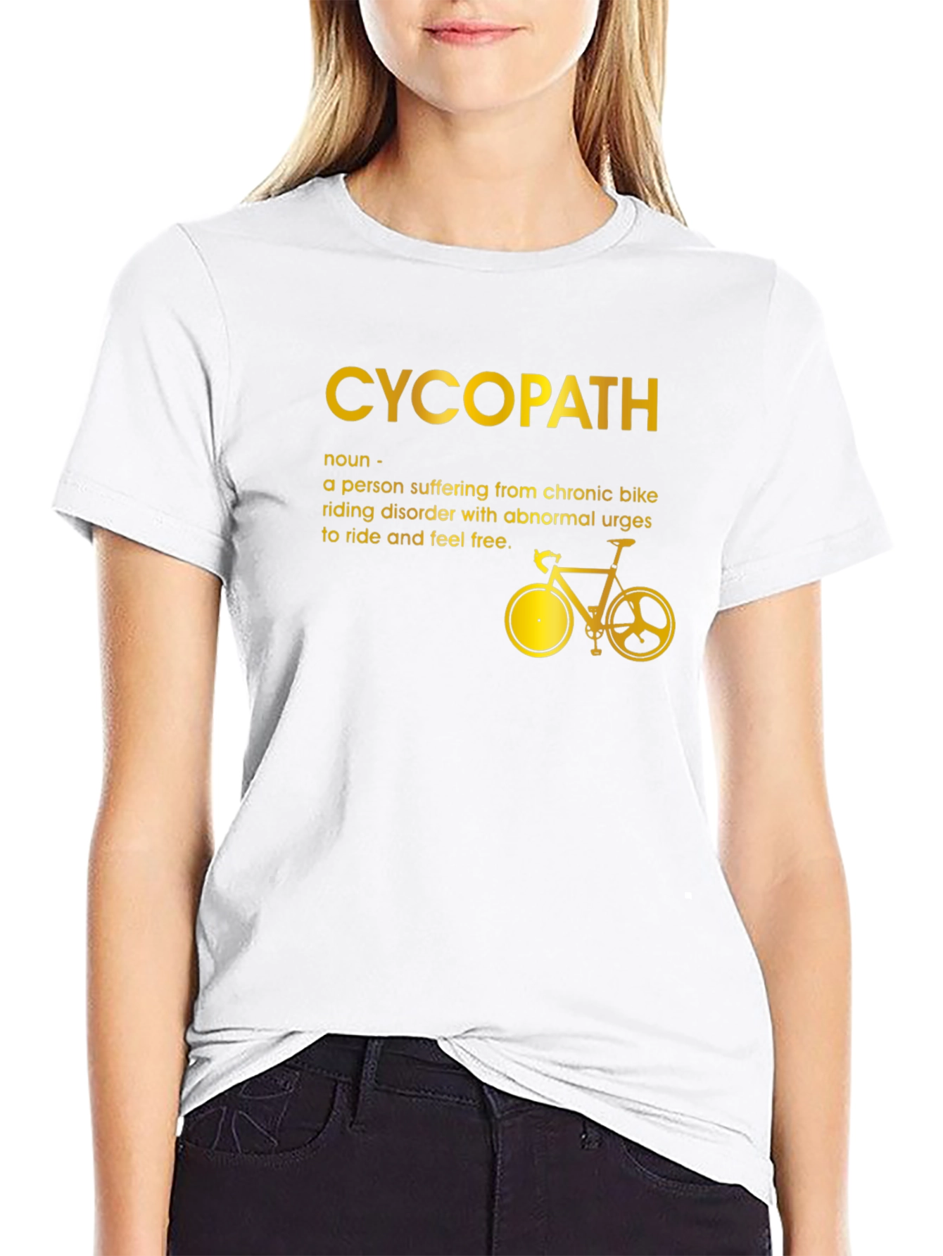 Black CycoPath Cycling T-Shirt - Bike Rider Novelty Tee view 9