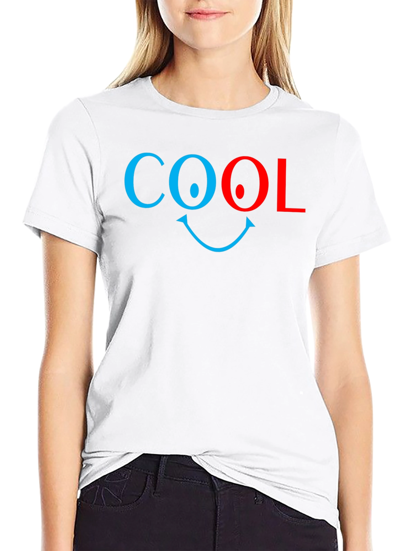 Black Cool Smiley Face Graphic Tee - Unisex view 9