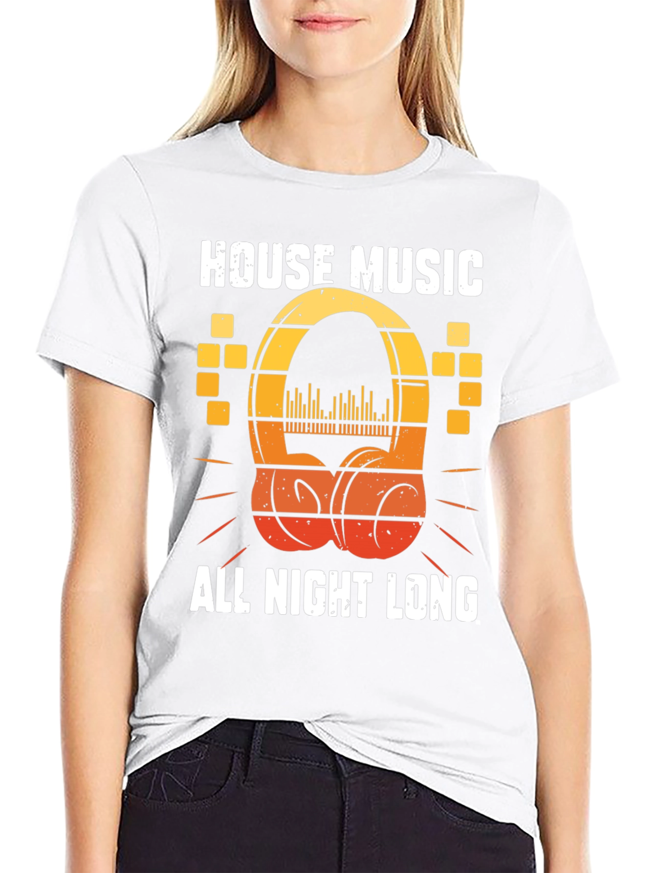 Black House Music All Night Long T-Shirt view 9