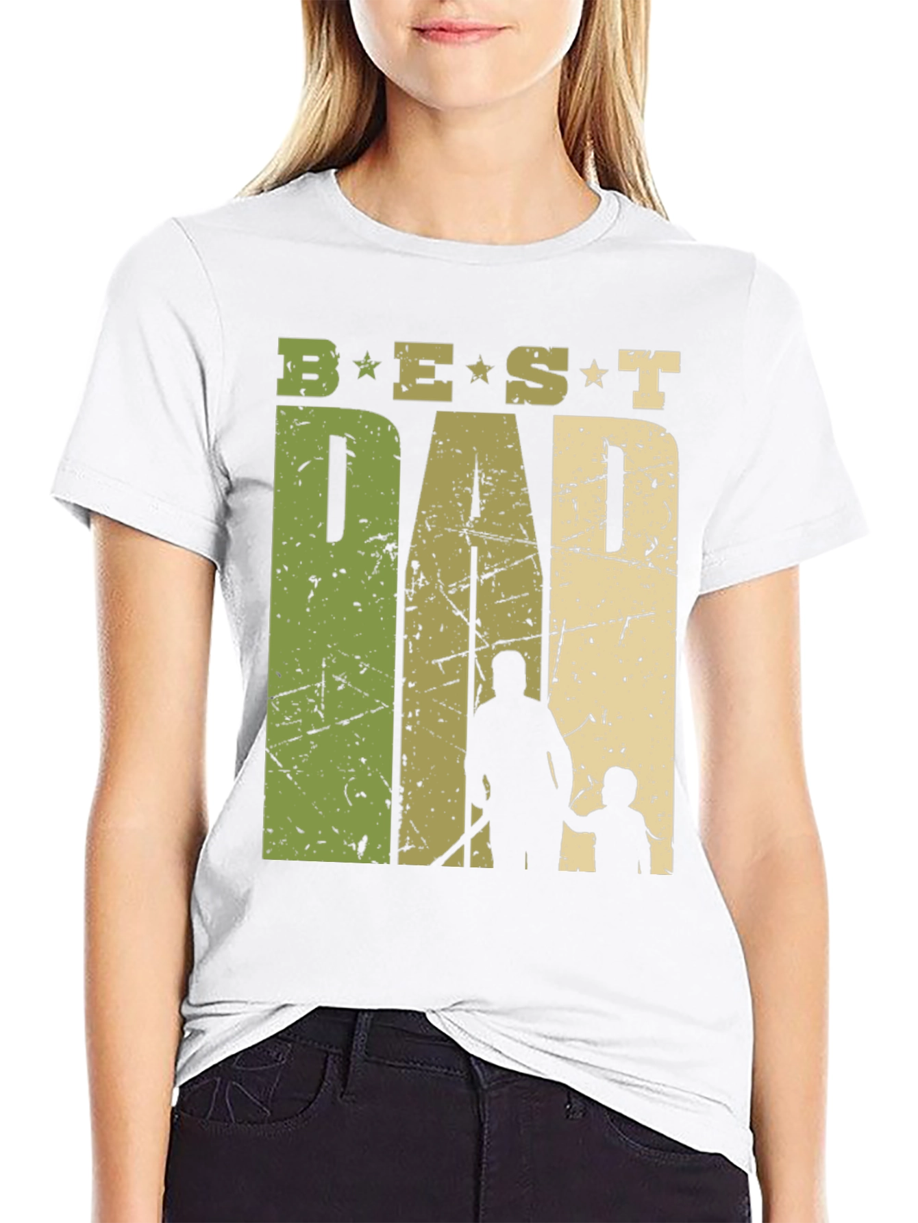 Black Best Dad Ever Graphic T-Shirt - Father's Day Gift view 9