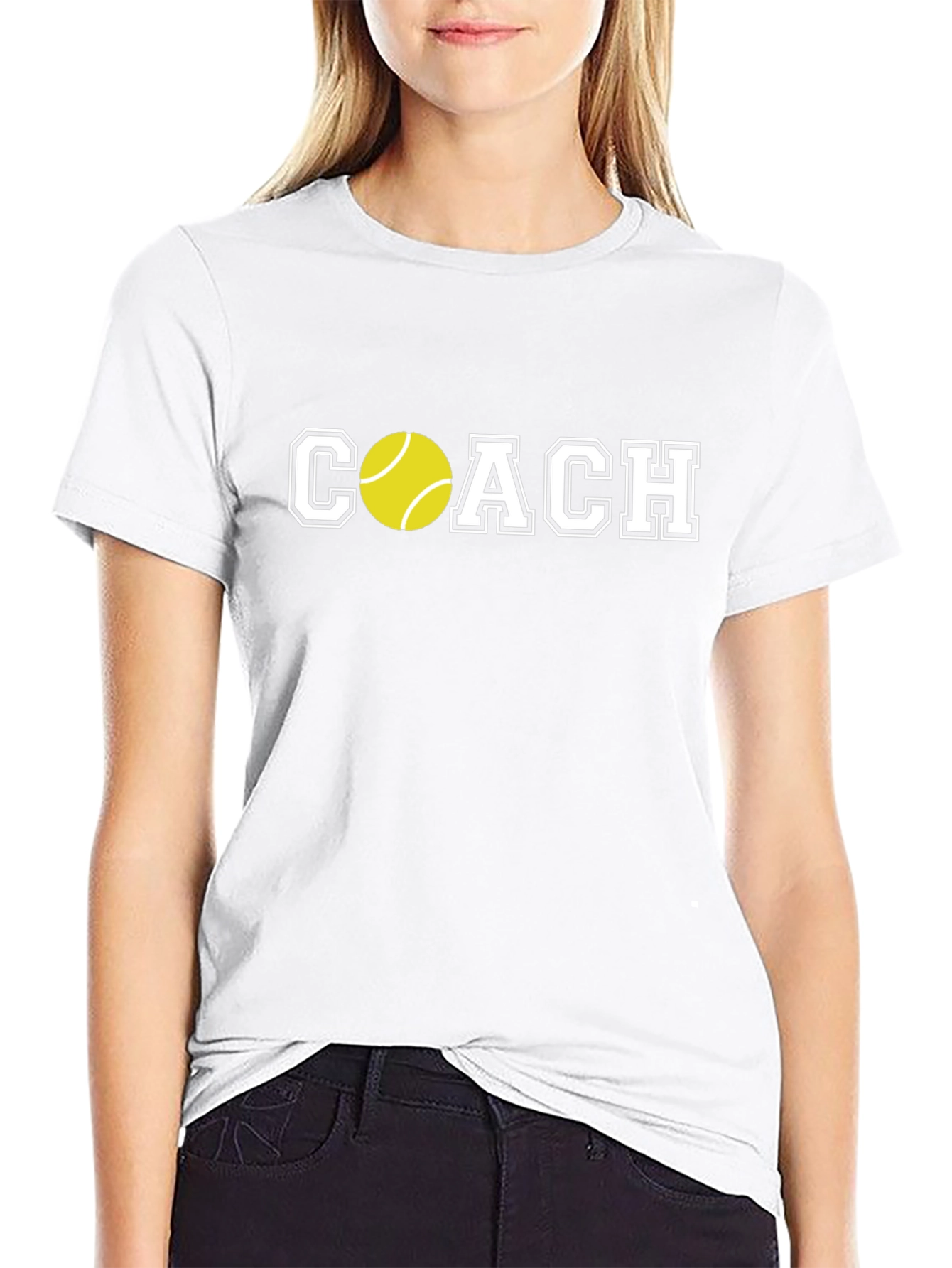 Black Tennis Coach Graphic T-Shirt view 9